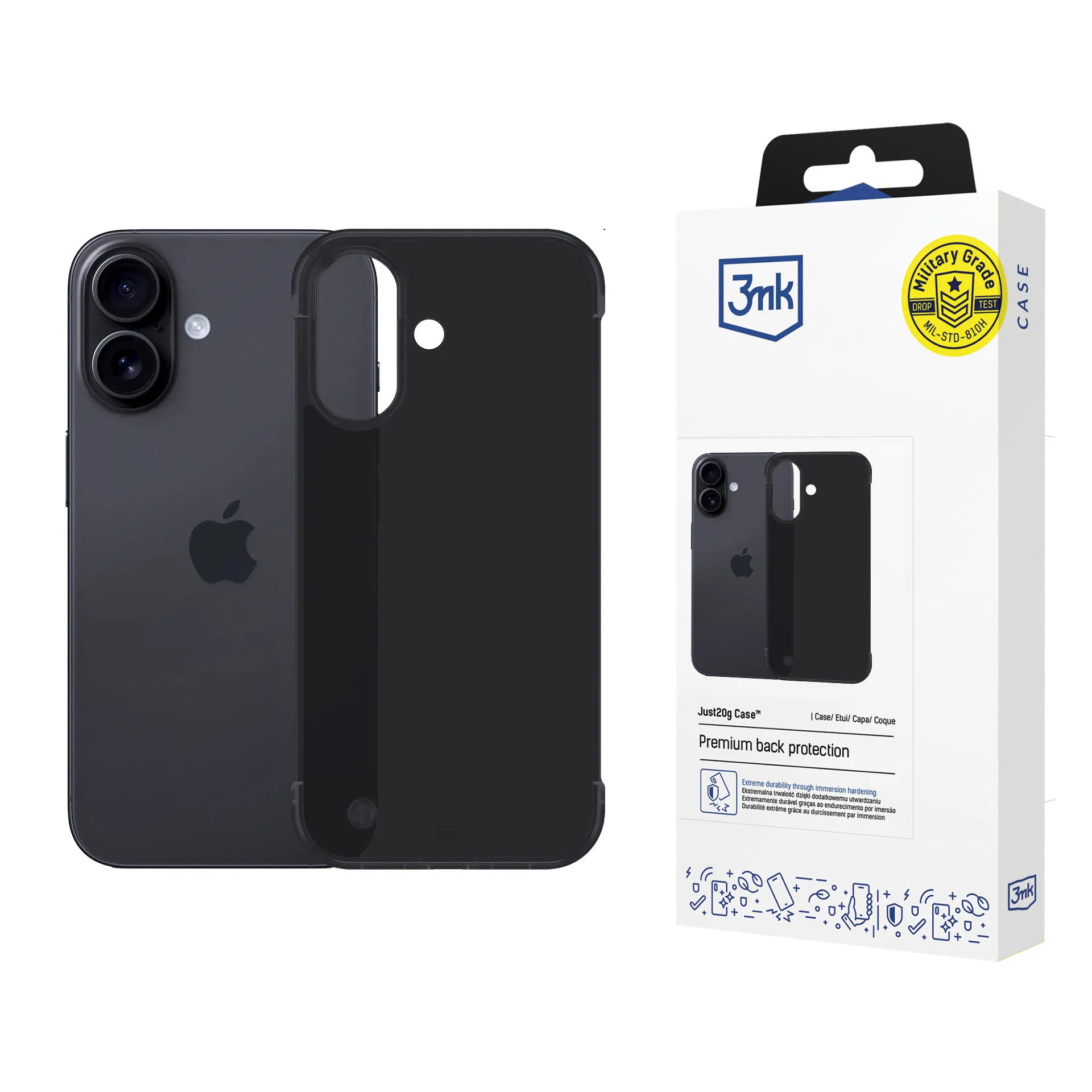 Ultralehký Pouzdro na Apple iPhone 16 - 3mk Just20g Matt Case