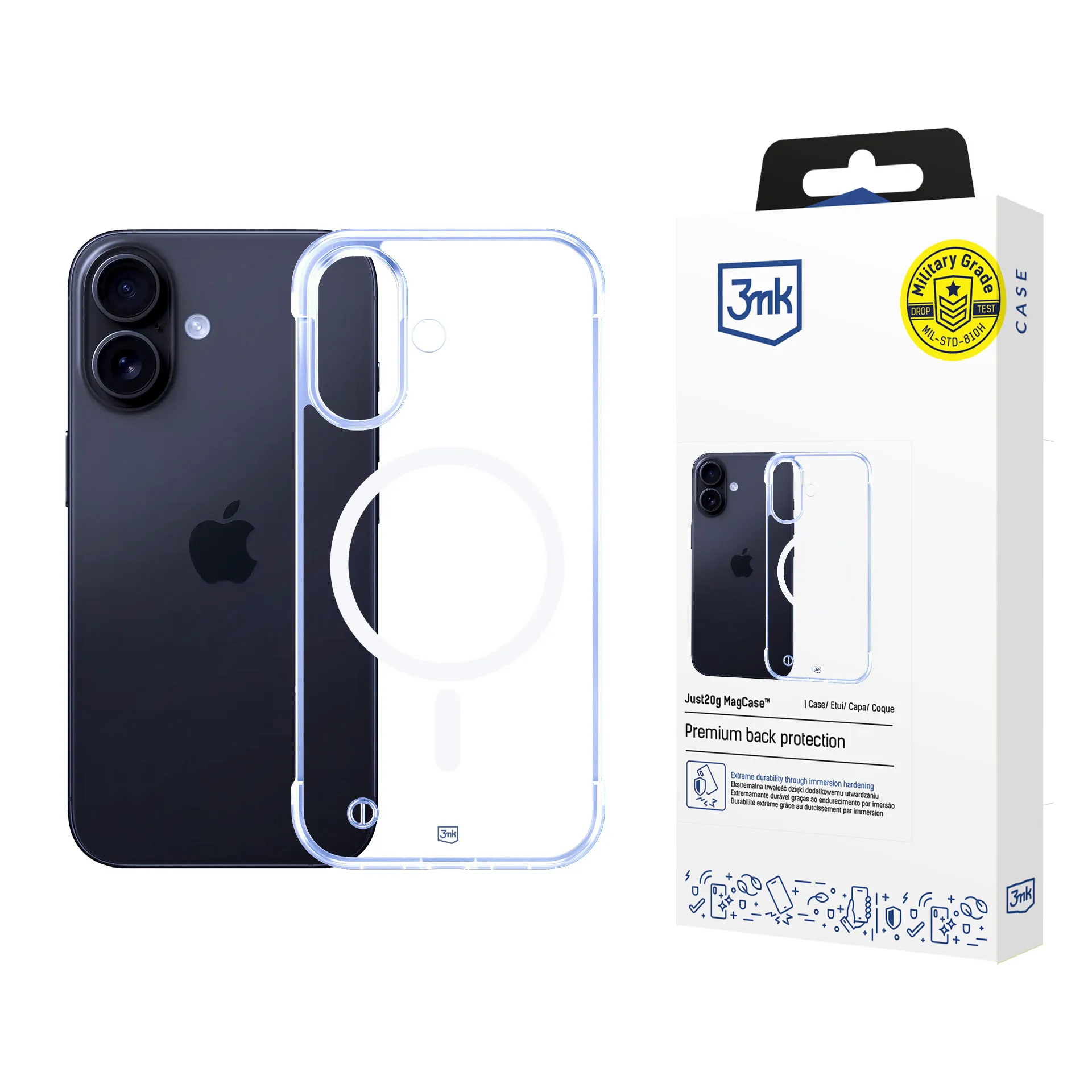 Ultralehké pouzdro na Apple iPhone 16 Plus - 3mk Just20g MagCase™
