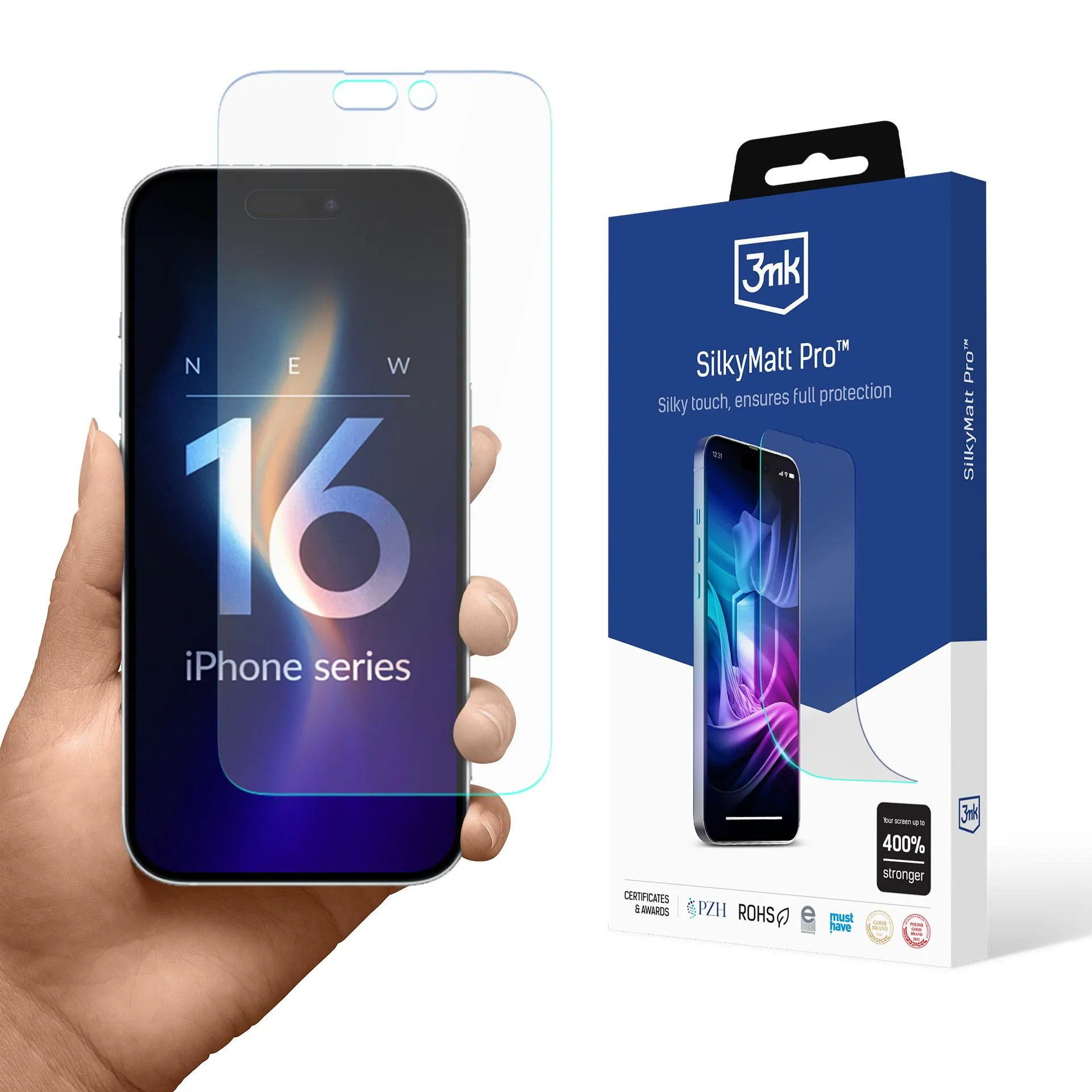 Matná fólie na Apple iPhone 16 Pro Max - 3mk SilkyMatt Pro