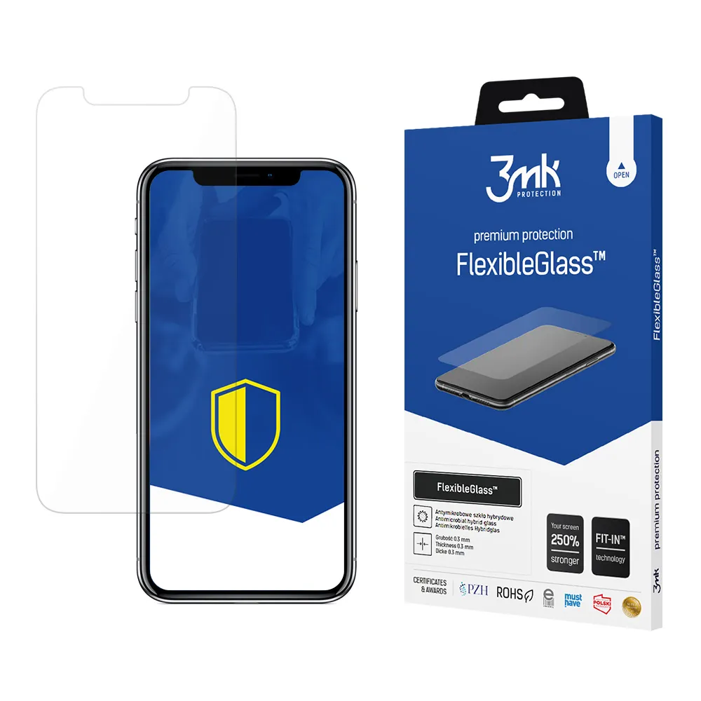 Nerozbitné hybridní sklo na Apple iPhone X - 3mk FlexibleGlass™