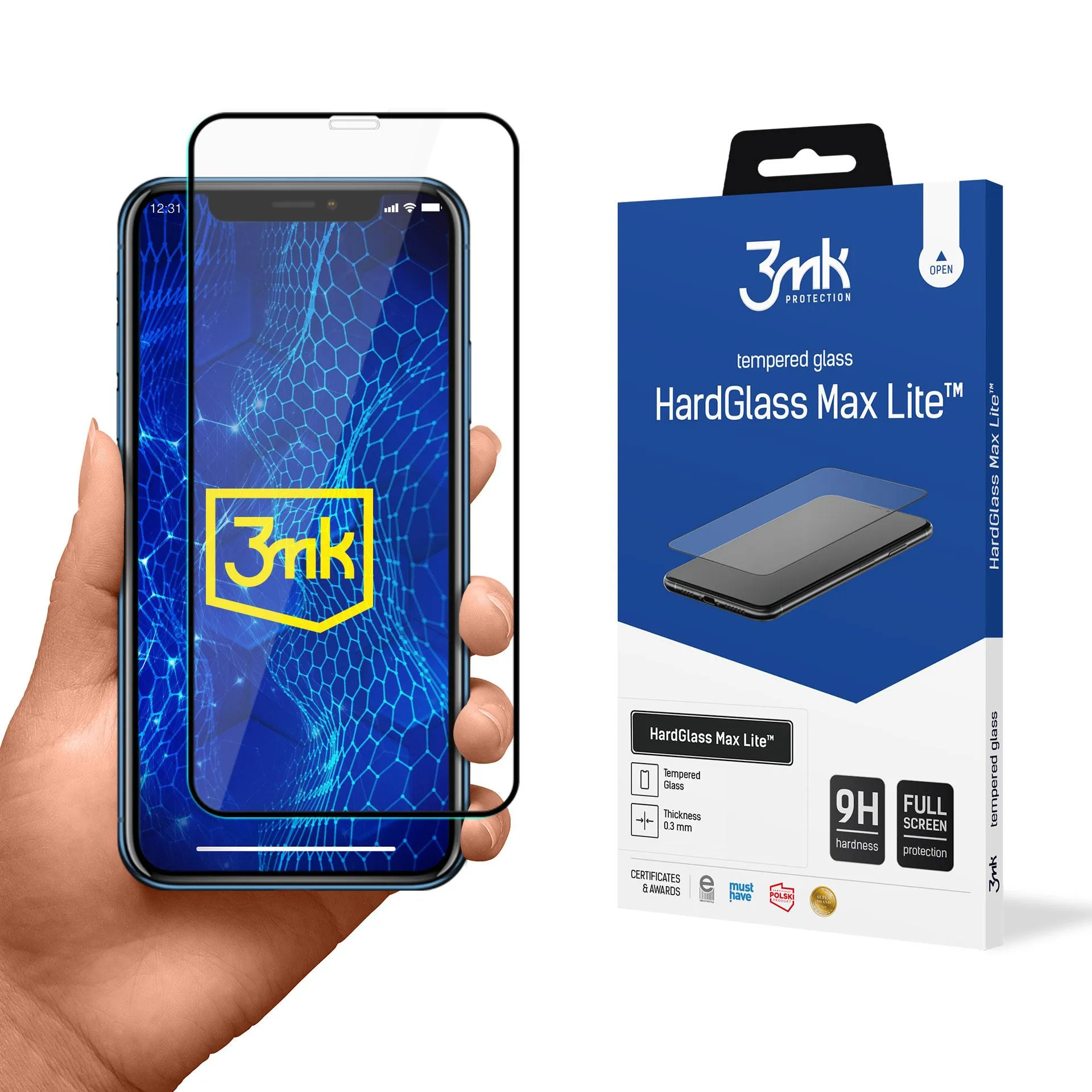 Tvrzené sklo na Apple iPhone Xr - 3mk HardGlass Max Lite