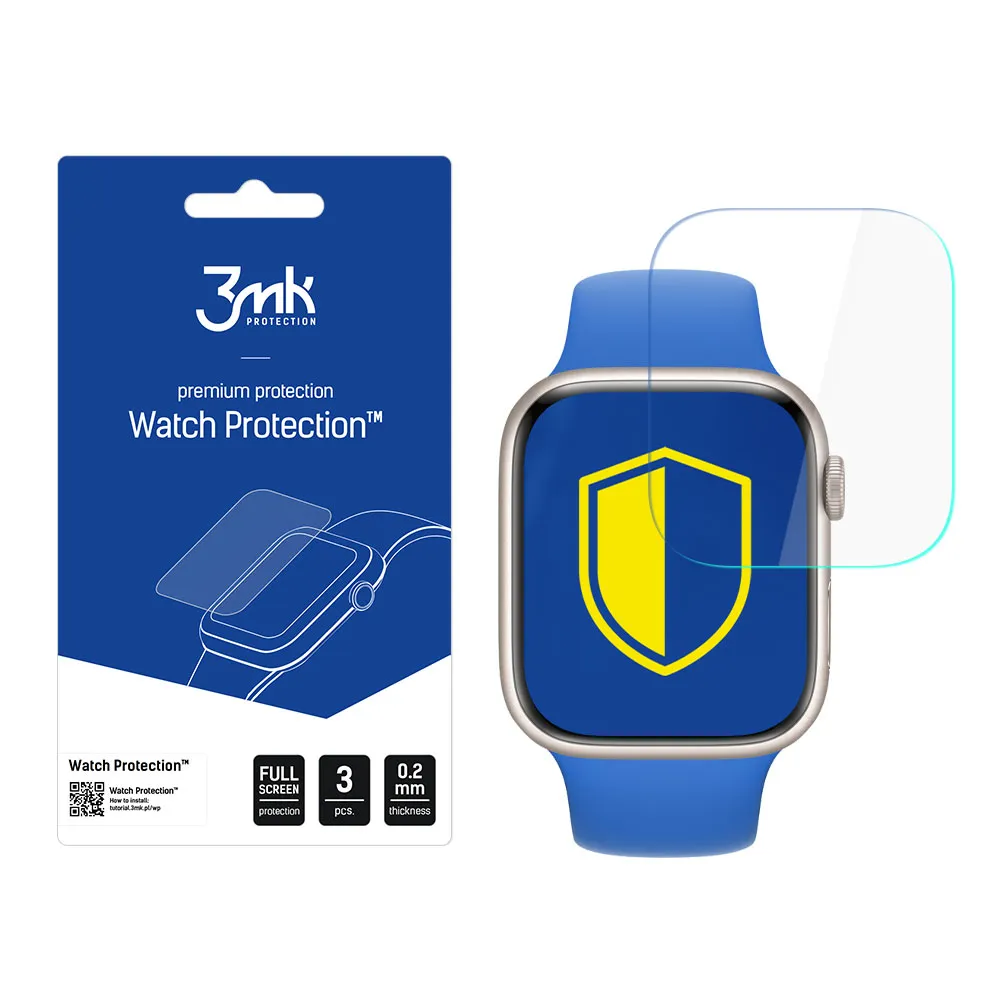 Ochranná fólie na displej chytrých hodinek Apple Watch 7 45mm - 3mk Watch Protection