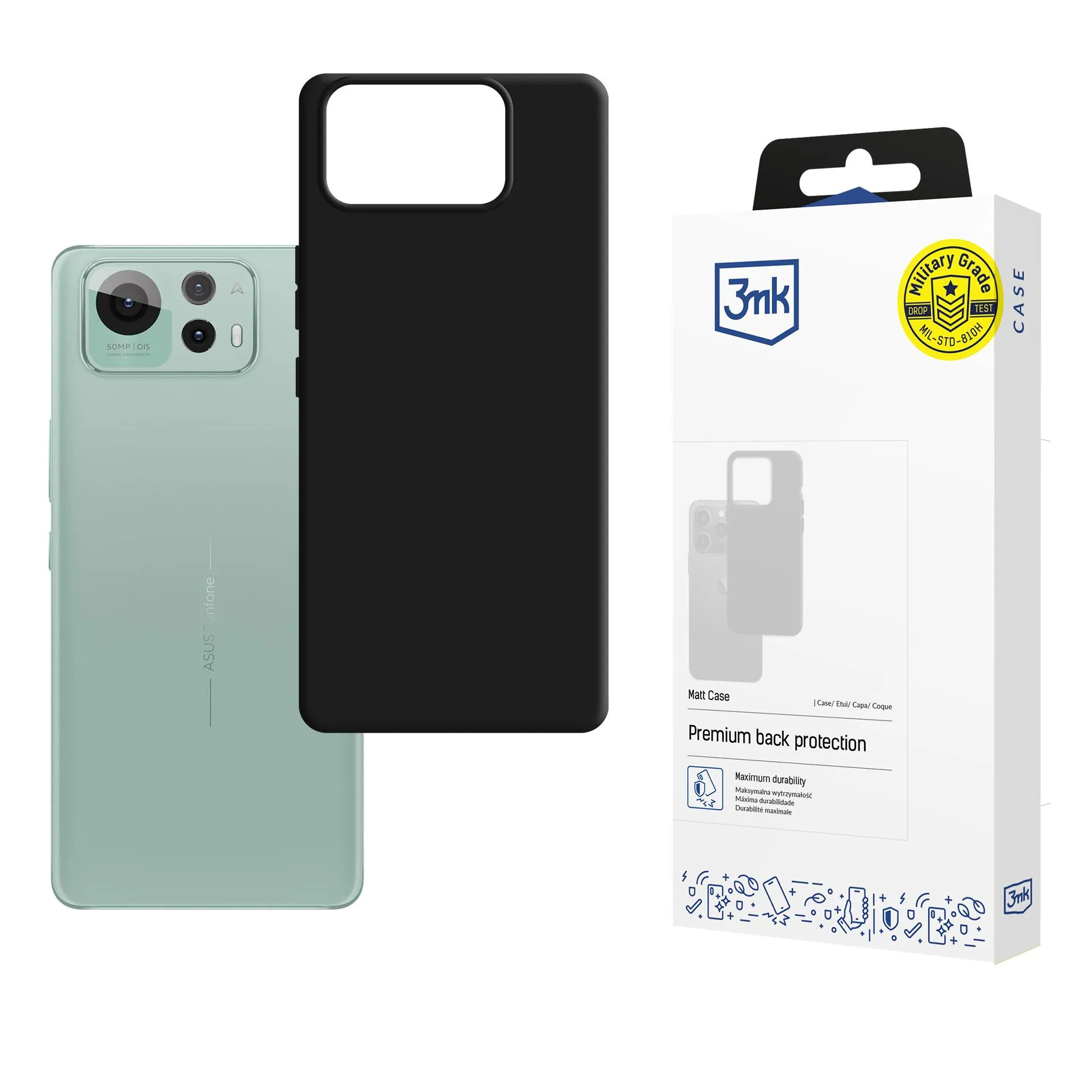 Pouzdro na Asus Zenfone 12 Ultra - 3mk Matt Case Černá