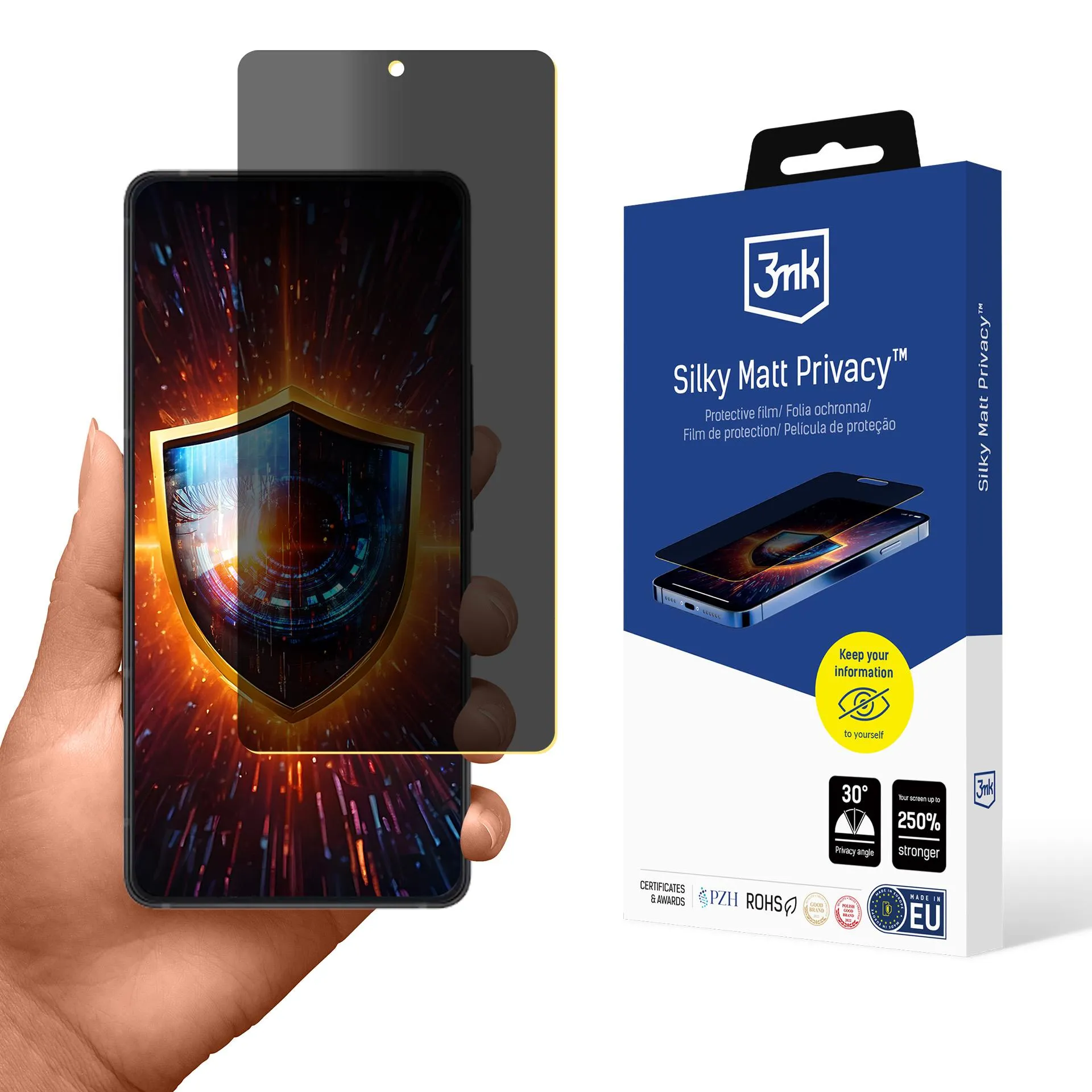 Fólie pro soukromí na Asus Zenfone 12 Ultra - 3mk Silky Matt Privacy