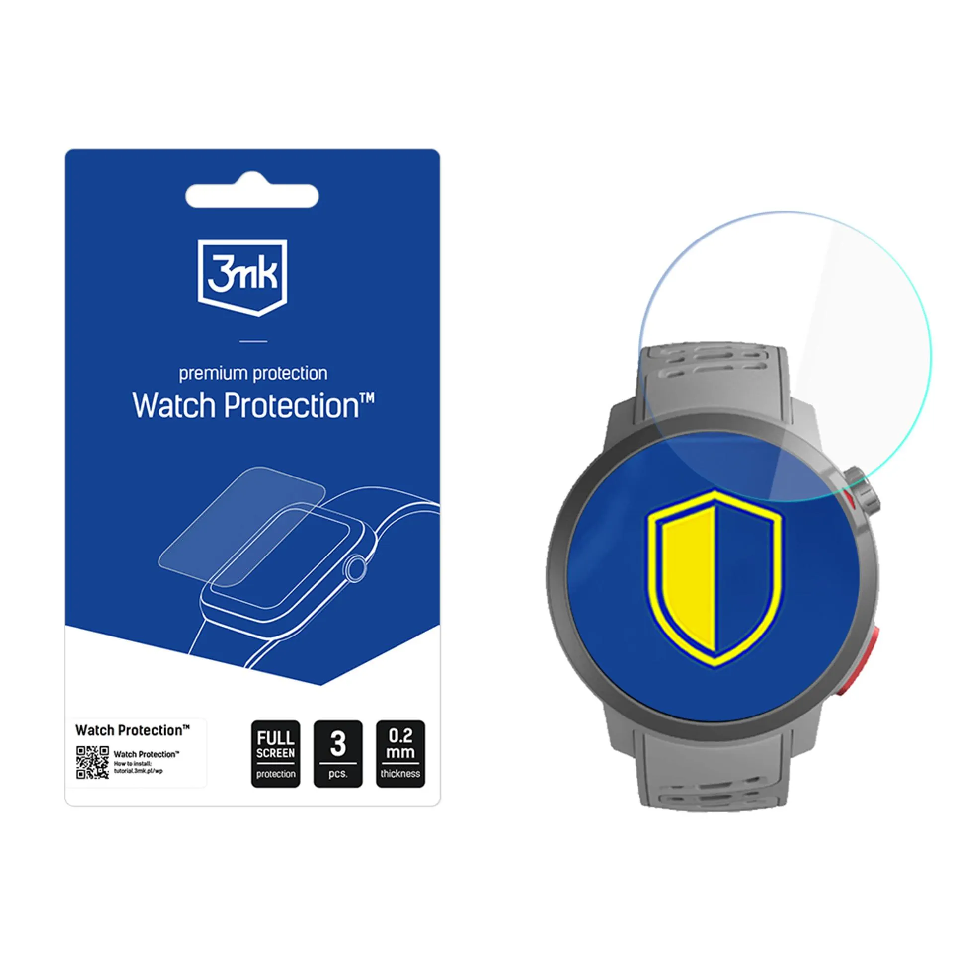 Ochranné sklo na displej chytrých hodinek Coros Pace Pro - 3mk Watch Protection