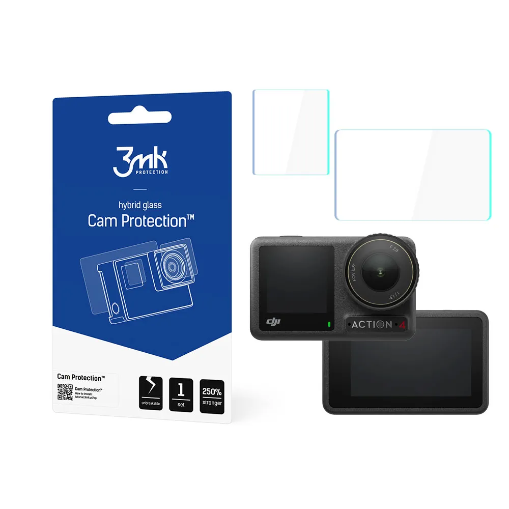 Ochranné sklo na DJI Osmo Action 4 - 3mk Cam Protection