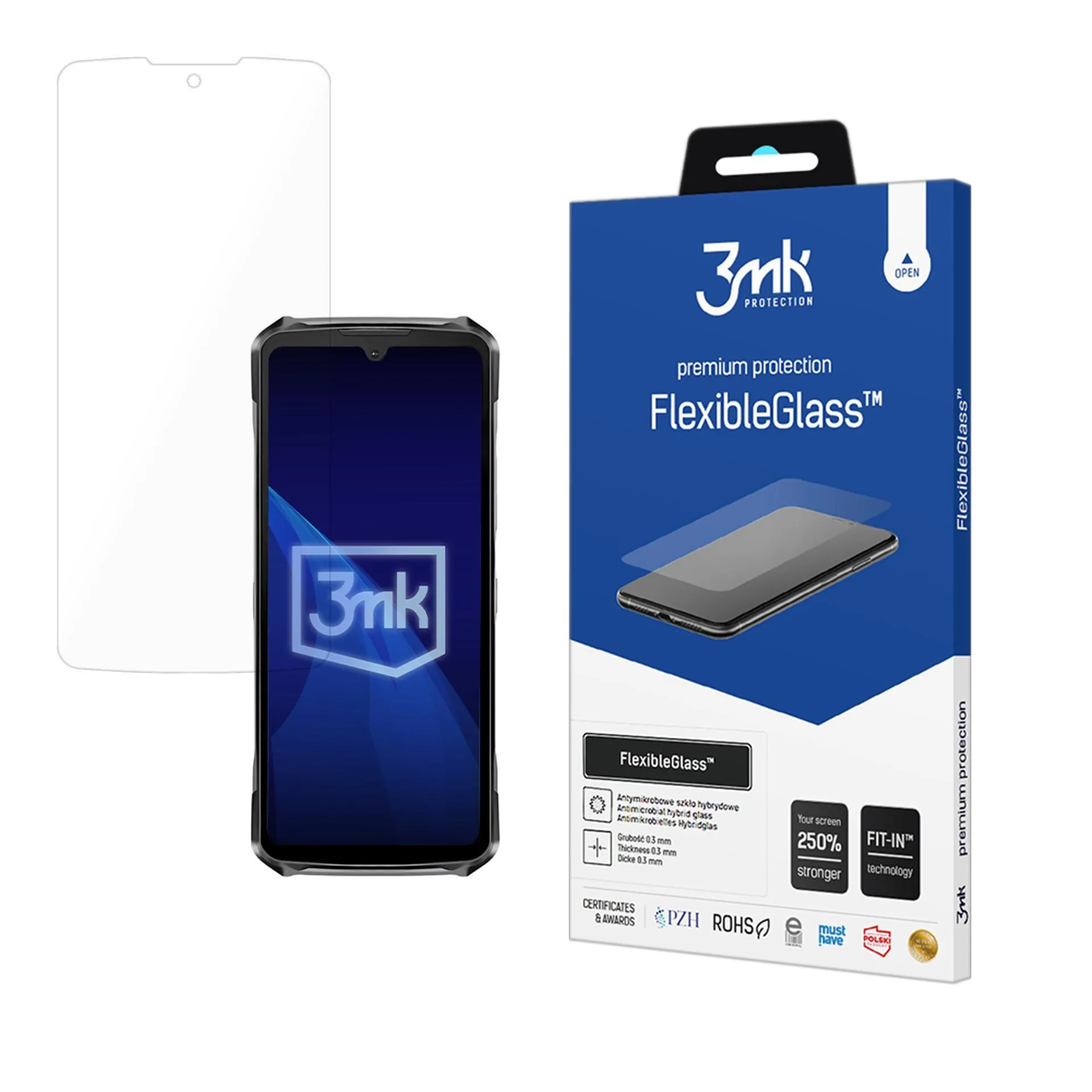 Hybridní nerozbitné sklo na Doogee S119 - 3mk FlexibleGlass™