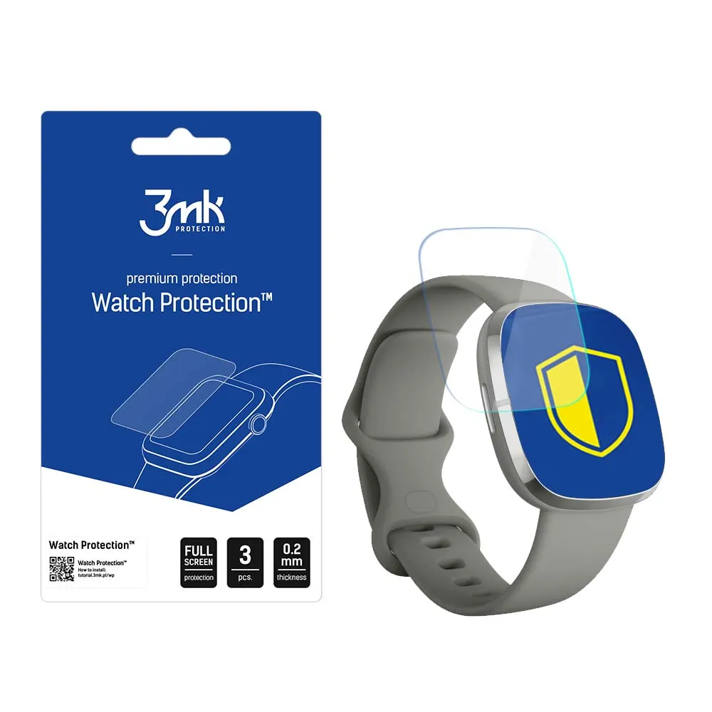 Ochranná fólie na displej chytrých hodinek Fitbit Sense - 3mk Watch Protection