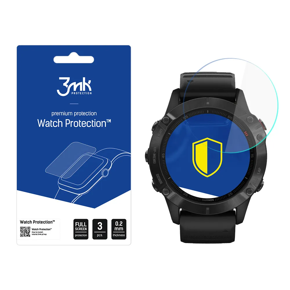 Ochranné sklo na displej chytrých hodinek Garmin Fenix 6 Pro - 3mk Watch Protection