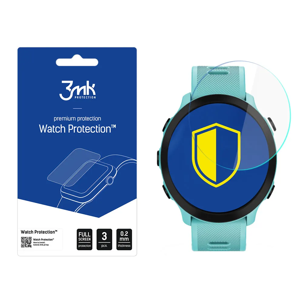 Ochranné sklo na displej chytrých hodinek Garmin Forerunner 55 - 3mk Watch Protection