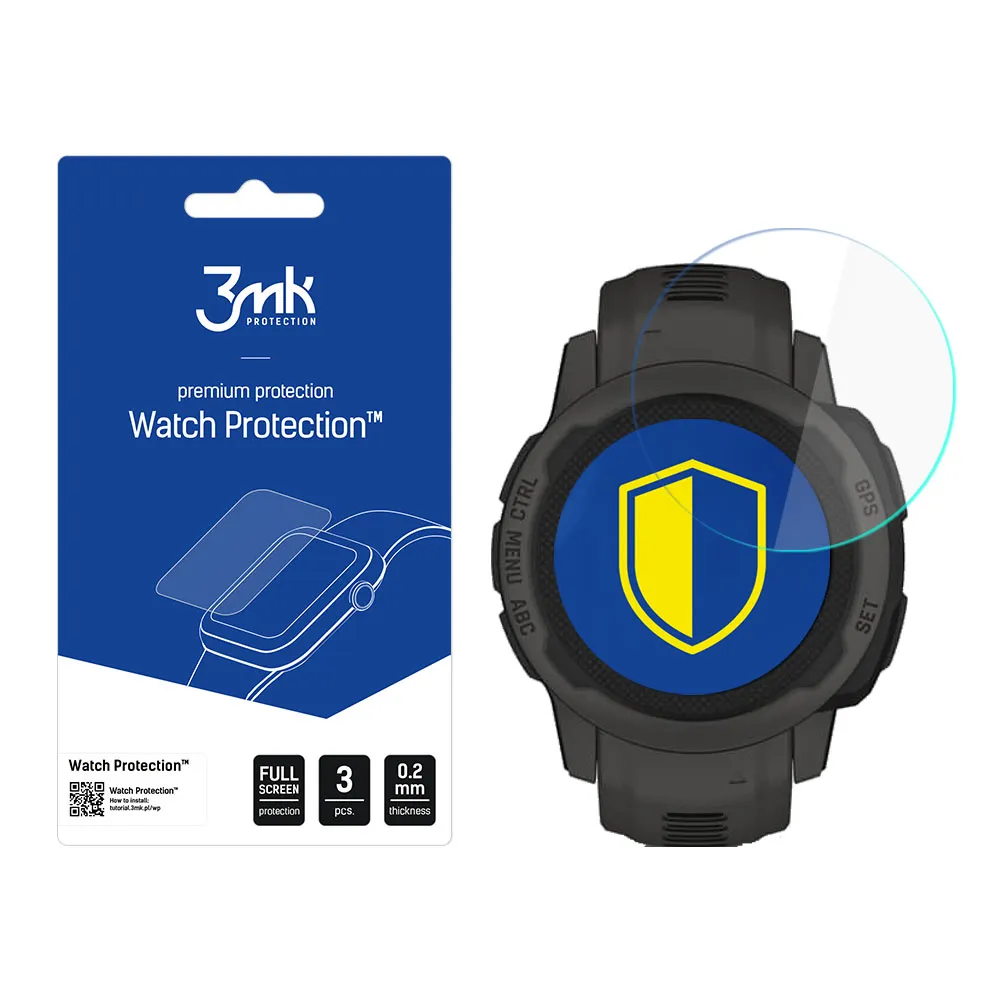 Ochranné sklo na displej chytrých hodinek Garmin Instinct 2s - 3mk Watch Protection
