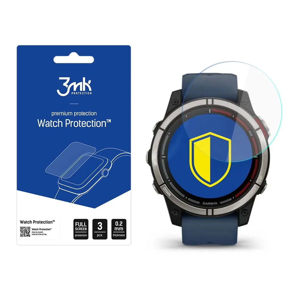 Ochranné sklo na displej chytrých hodinek Garmin Quatix 7 - 3mk Watch Protection