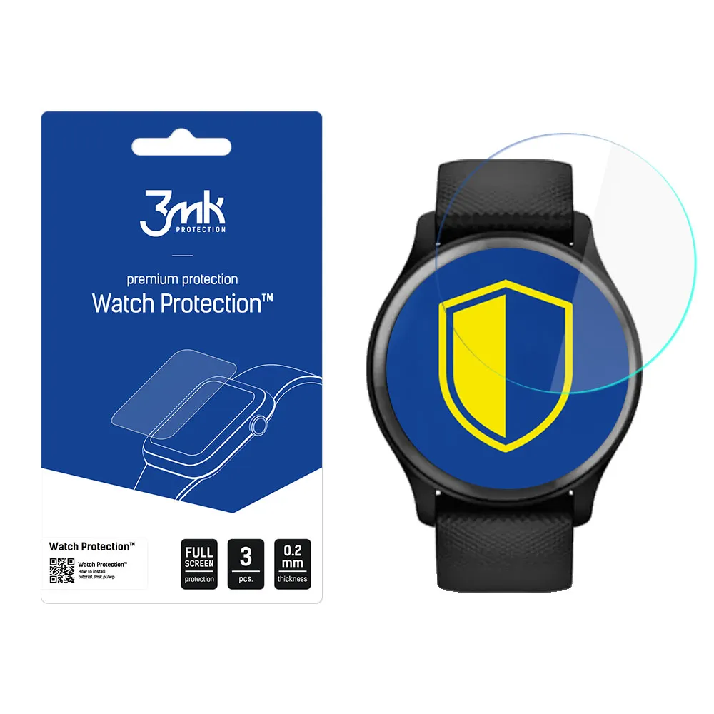 Ochranná fólie na displej chytrých hodinek Garmin Vivomove Sport - 3mk Watch Protection