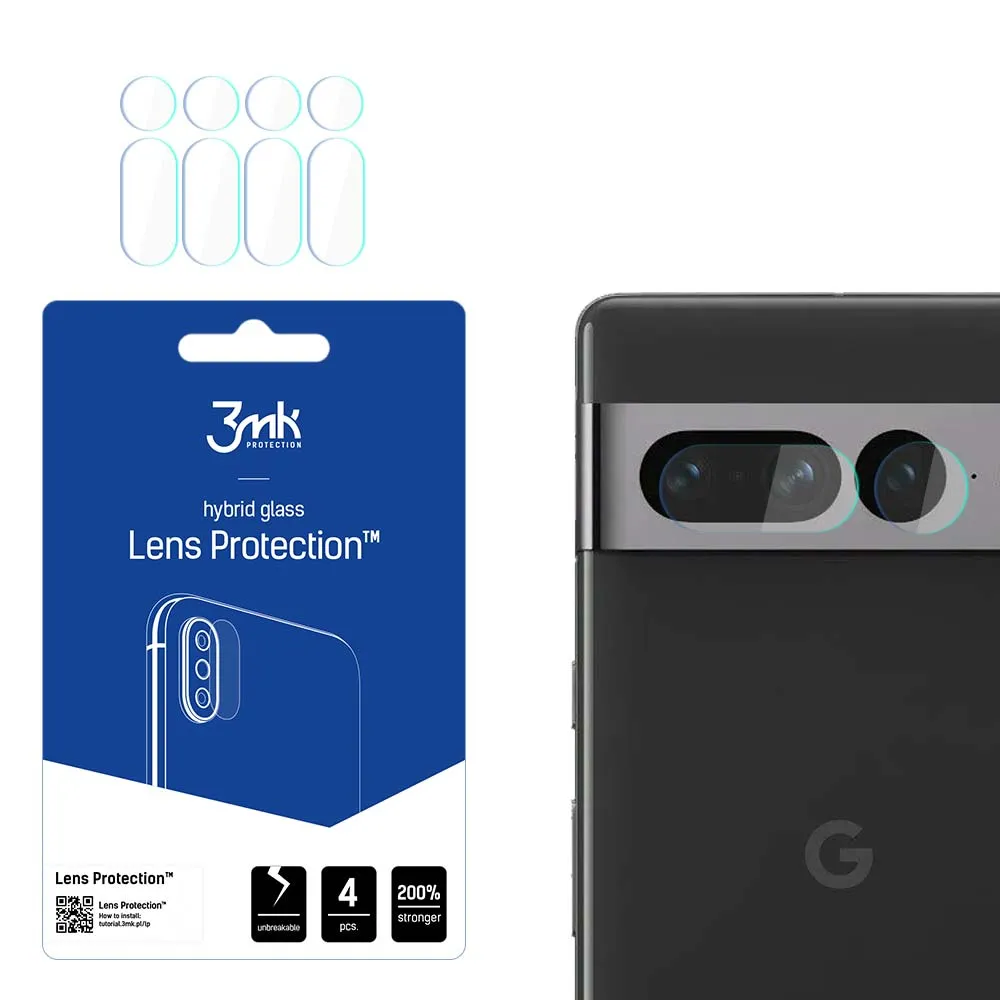 Sklo na objektiv fotoaparátu pro Google Pixel 7 Pro - 3mk Lens Protection