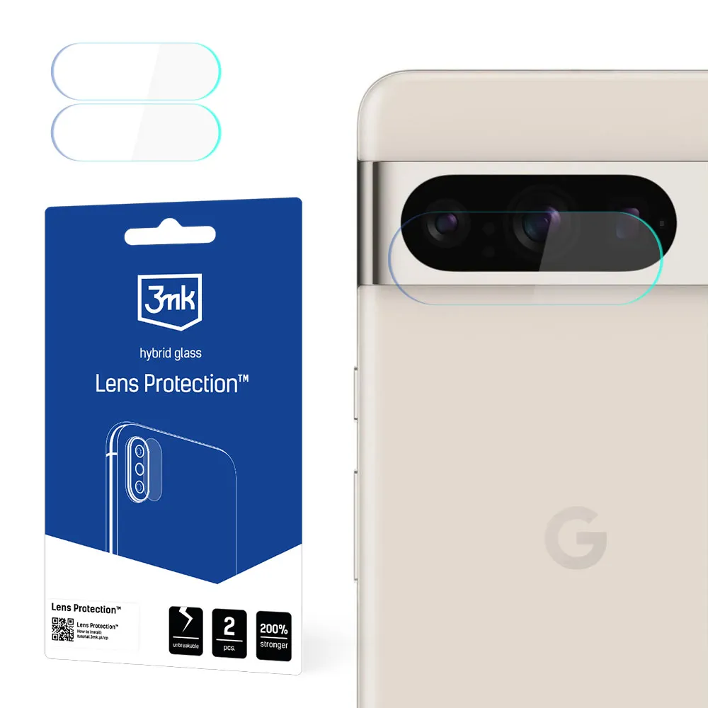 Sklo na objektiv fotoaparátu pro Google Pixel 8 Pro - 3mk Lens Protection