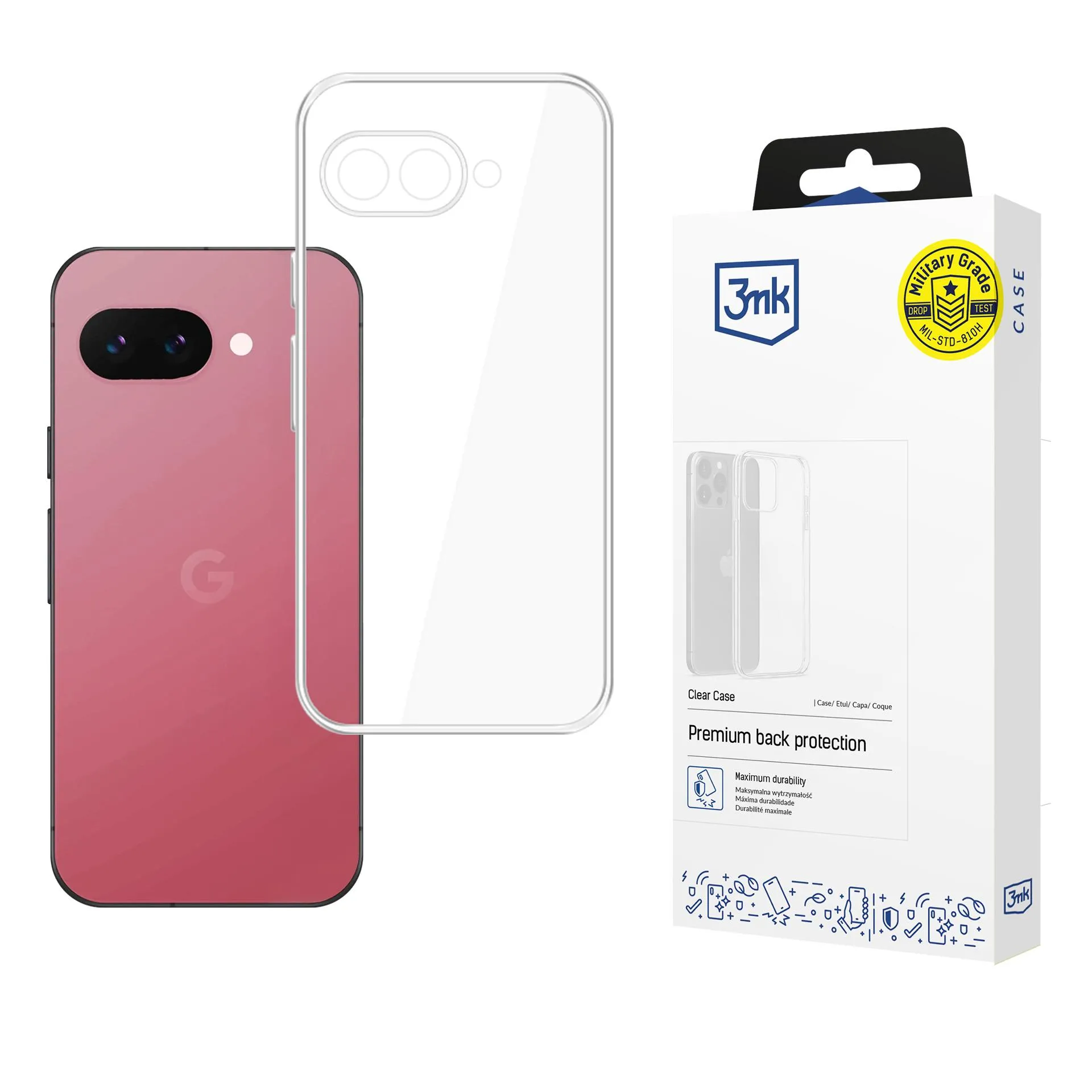 Pouzdro na Google Pixel 9A - 3mk Clear Case