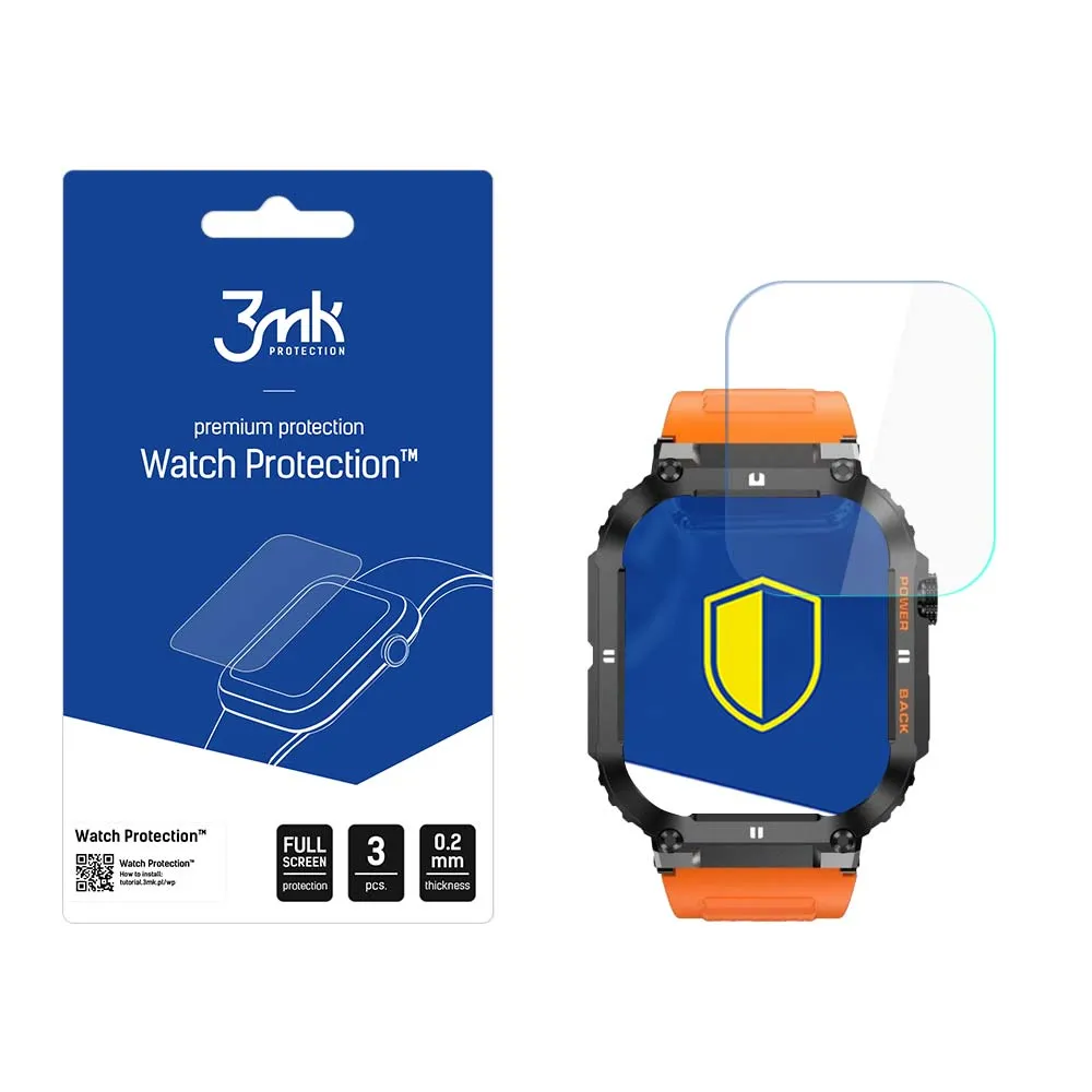 Ochranné sklo na displej chytrých hodinek Gravity GT6 - 3mk Watch Protection