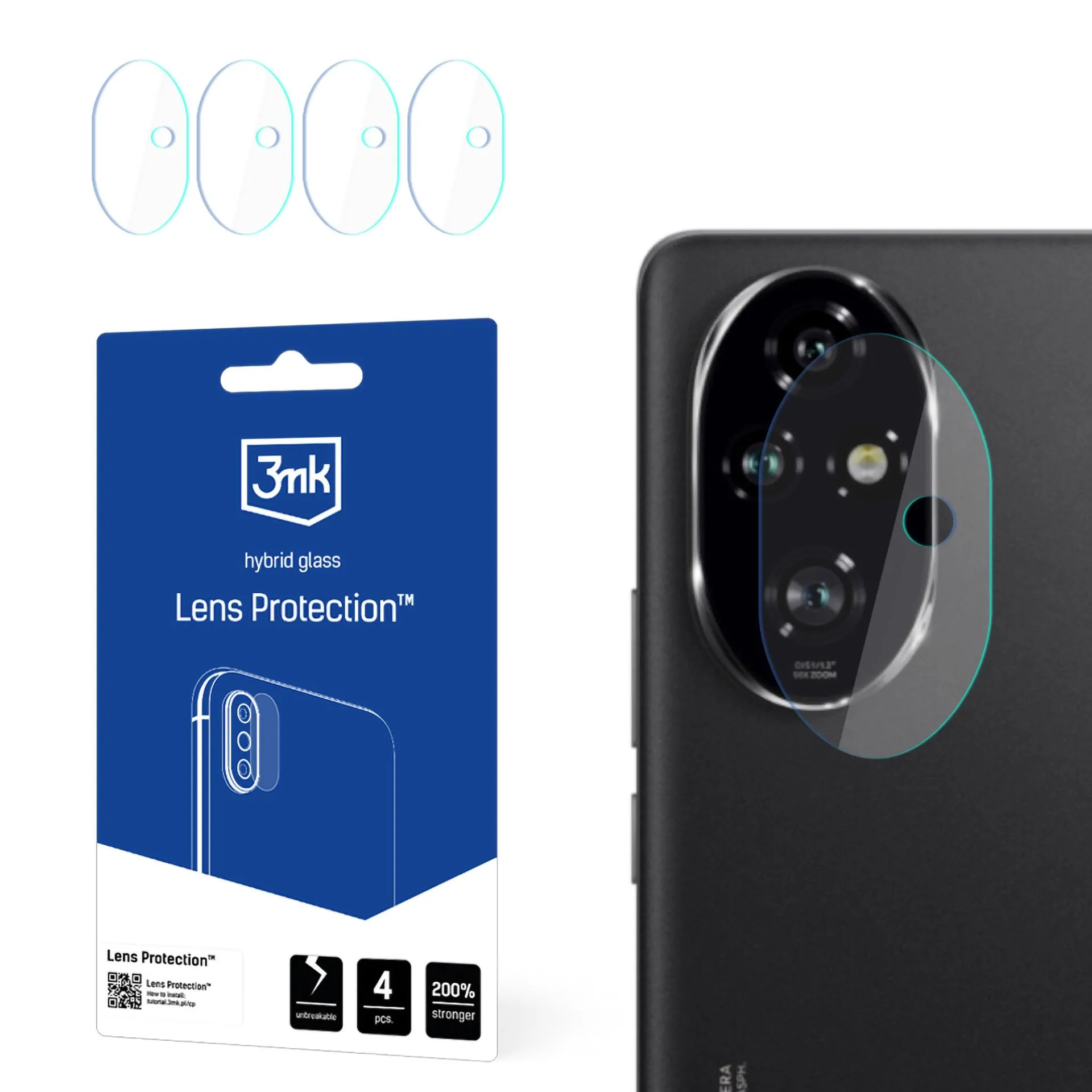 Sklo na objektiv fotoaparátu pro Honor 200 Pro - 3mk Lens Protection