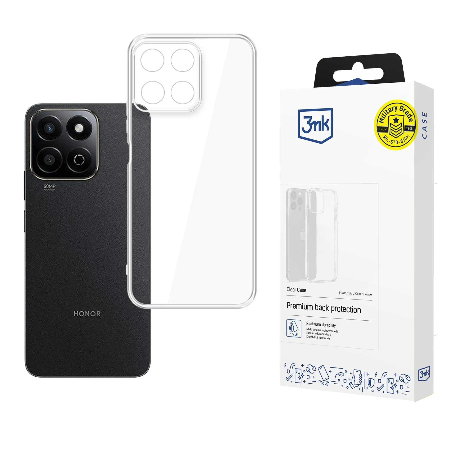 Pouzdro na Honor 200 Smart - 3mk Clear Case