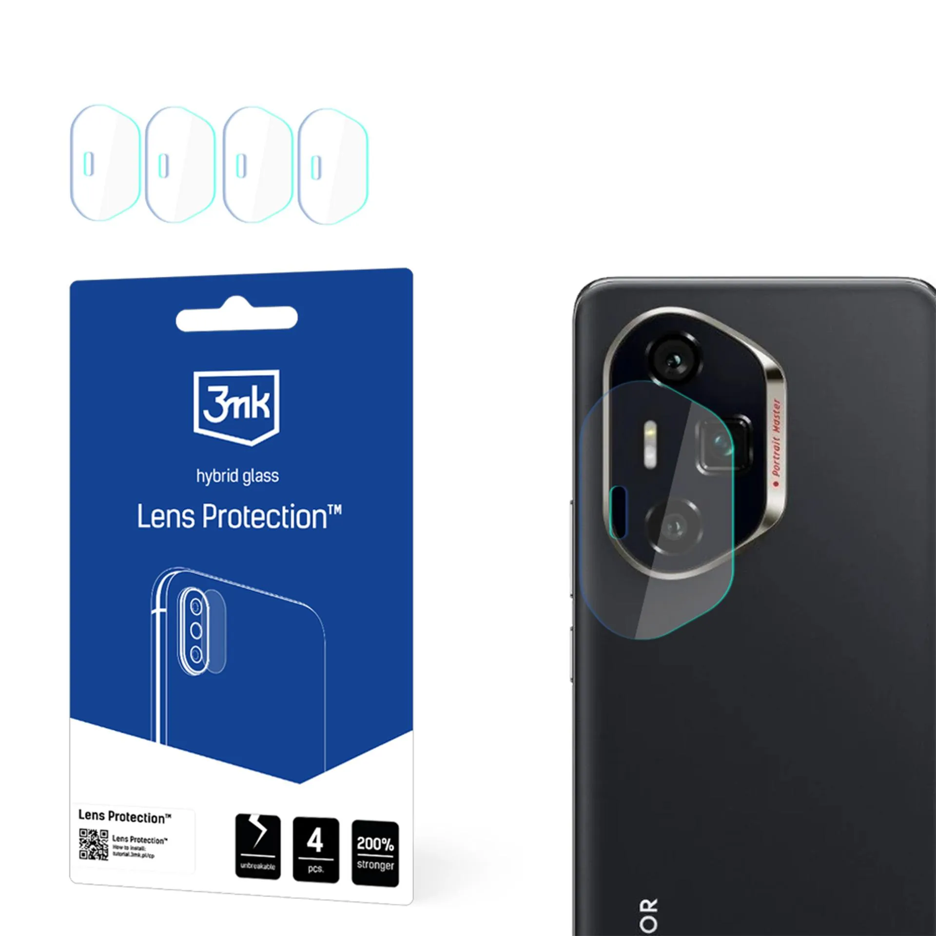 Sklo na objektiv fotoaparátu pro Honor 300 Ultra / 300 Pro - 3mk Lens Protection