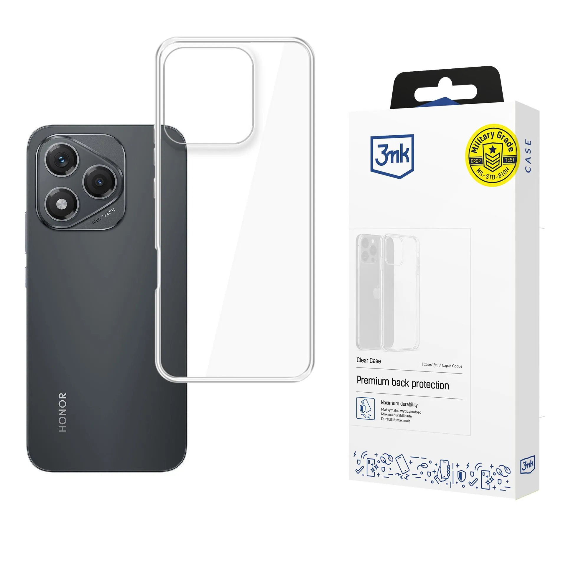 Pouzdro na Honor 400 Lite - 3mk Clear Case