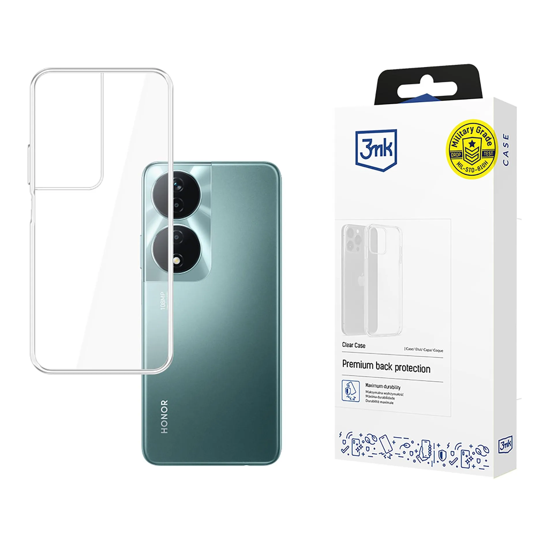 Pouzdro na Honor 90 Smart - 3mk Clear Case