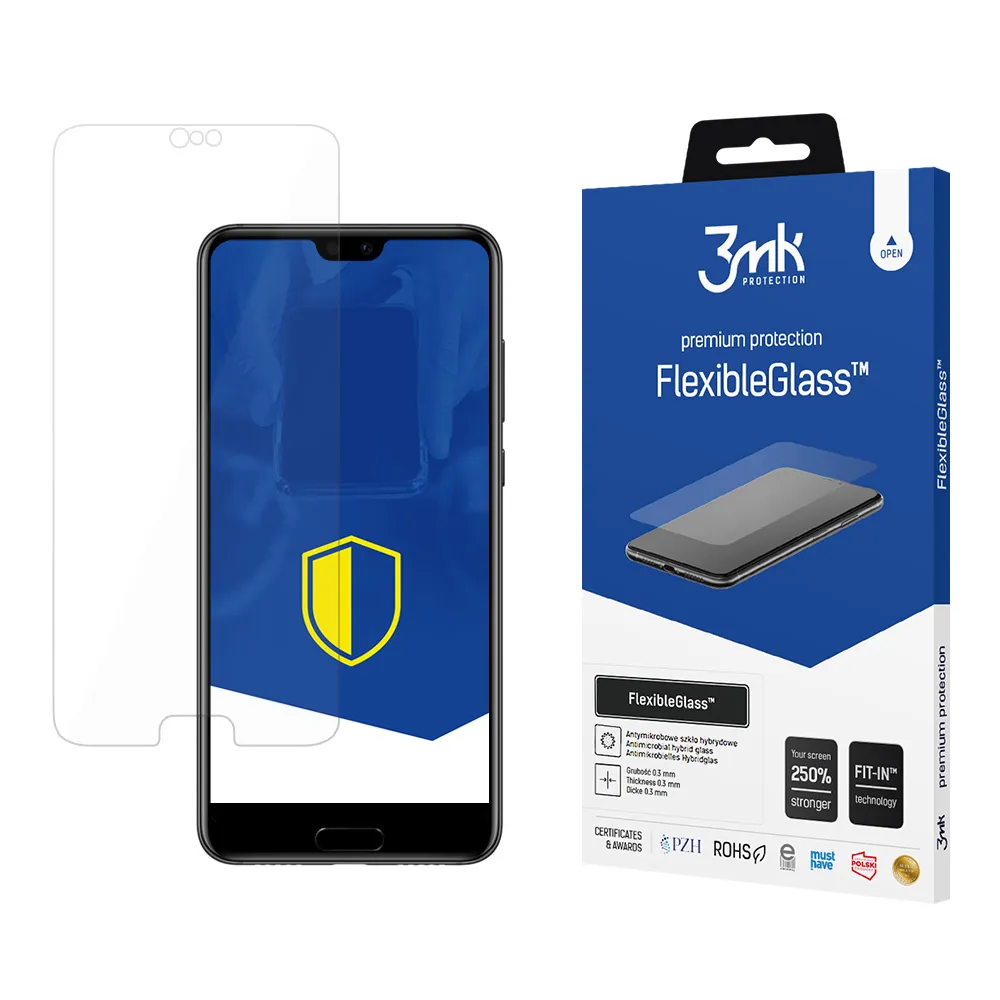 Nerozbitné hybridní sklo na Huawei P20 Pro - 3mk FlexibleGlass™
