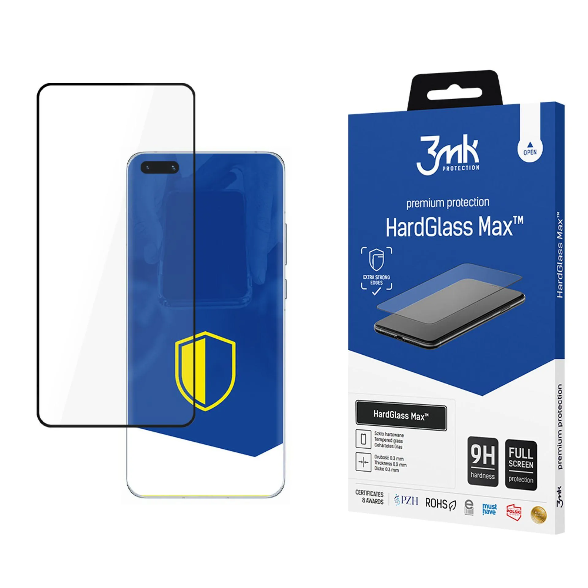 Vyztužené tvrzené sklo na Huawei P40 Pro 5G - 3mk HardGlass Max