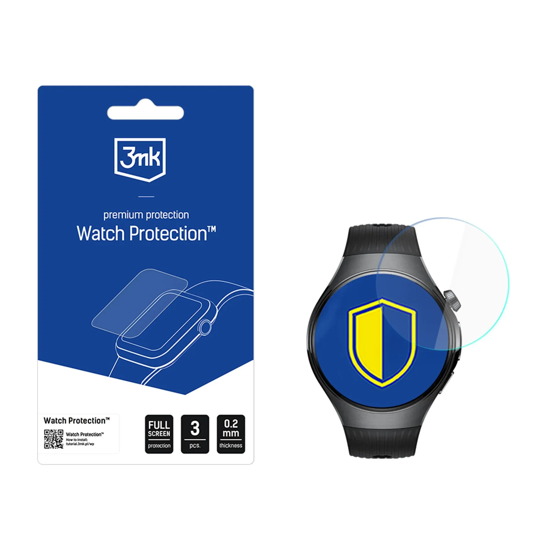 Ochranná fólie na displej chytrých hodinek Huawei Watch 5 46mm - 3mk Watch Protection