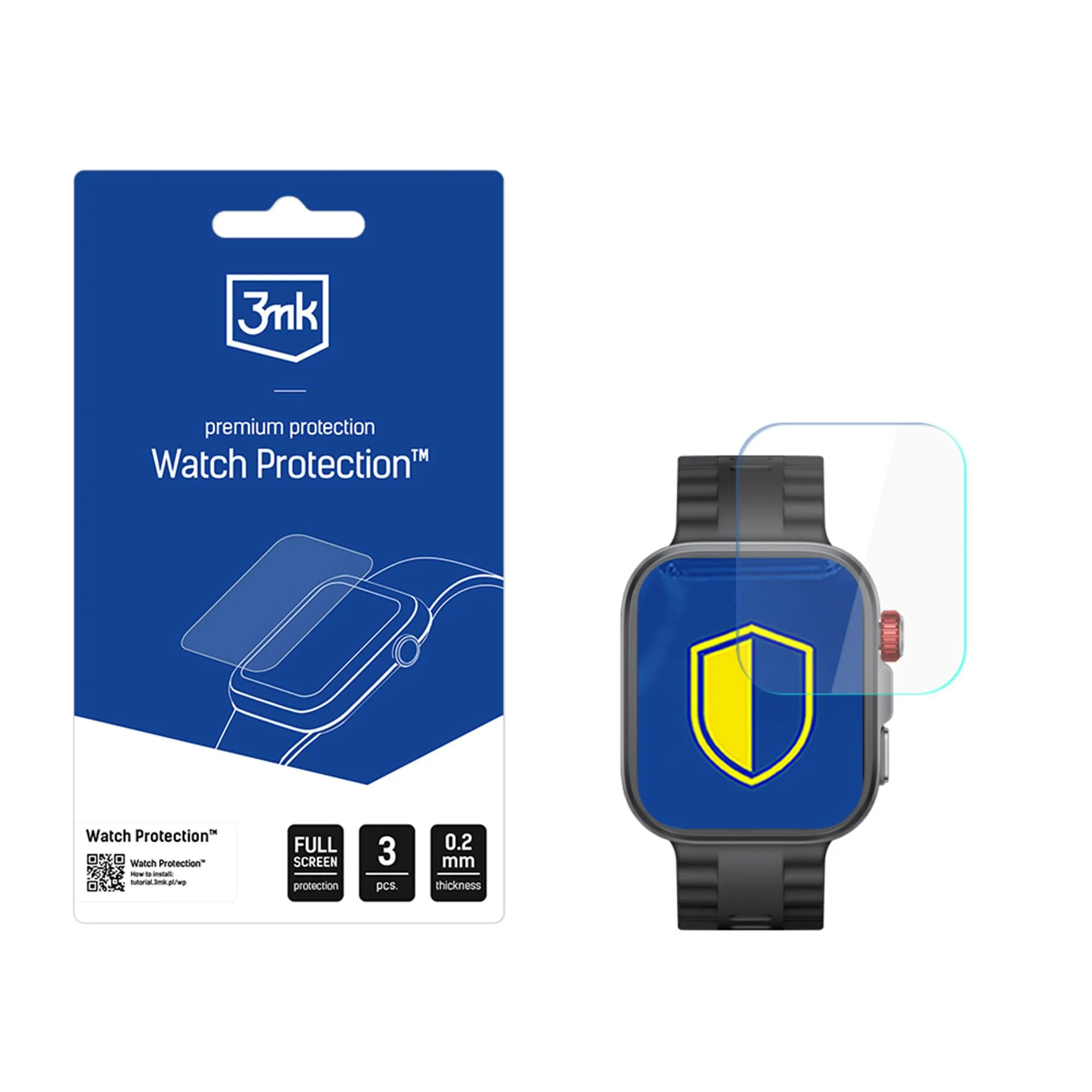 Ochranné sklo na displej chytrých hodinek Huawei Watch Fit 4 Pro - 3mk Watch Protection