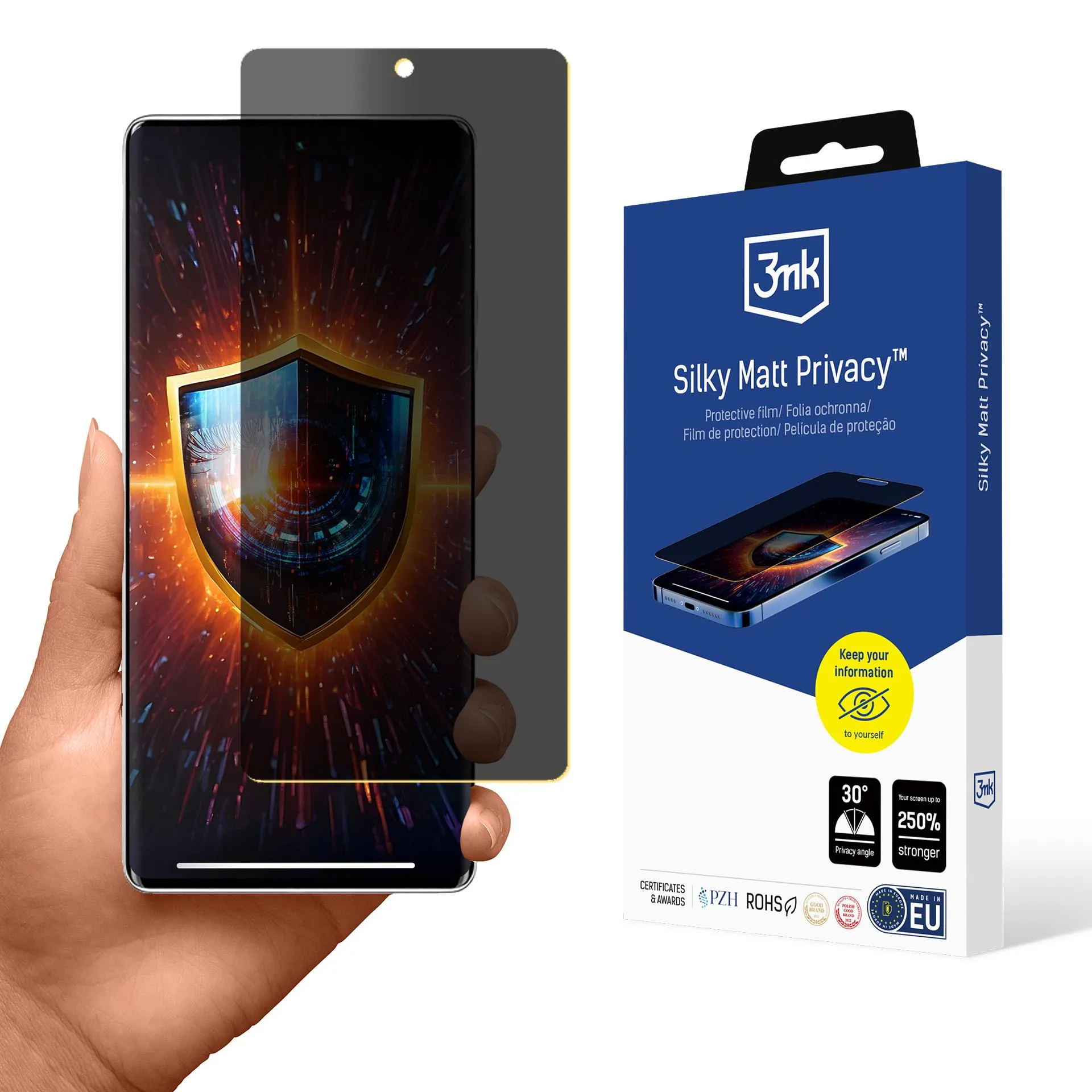 Fólie pro soukromí na Infinix Hot 50 Pro+ - 3mk Silky Matt Privacy