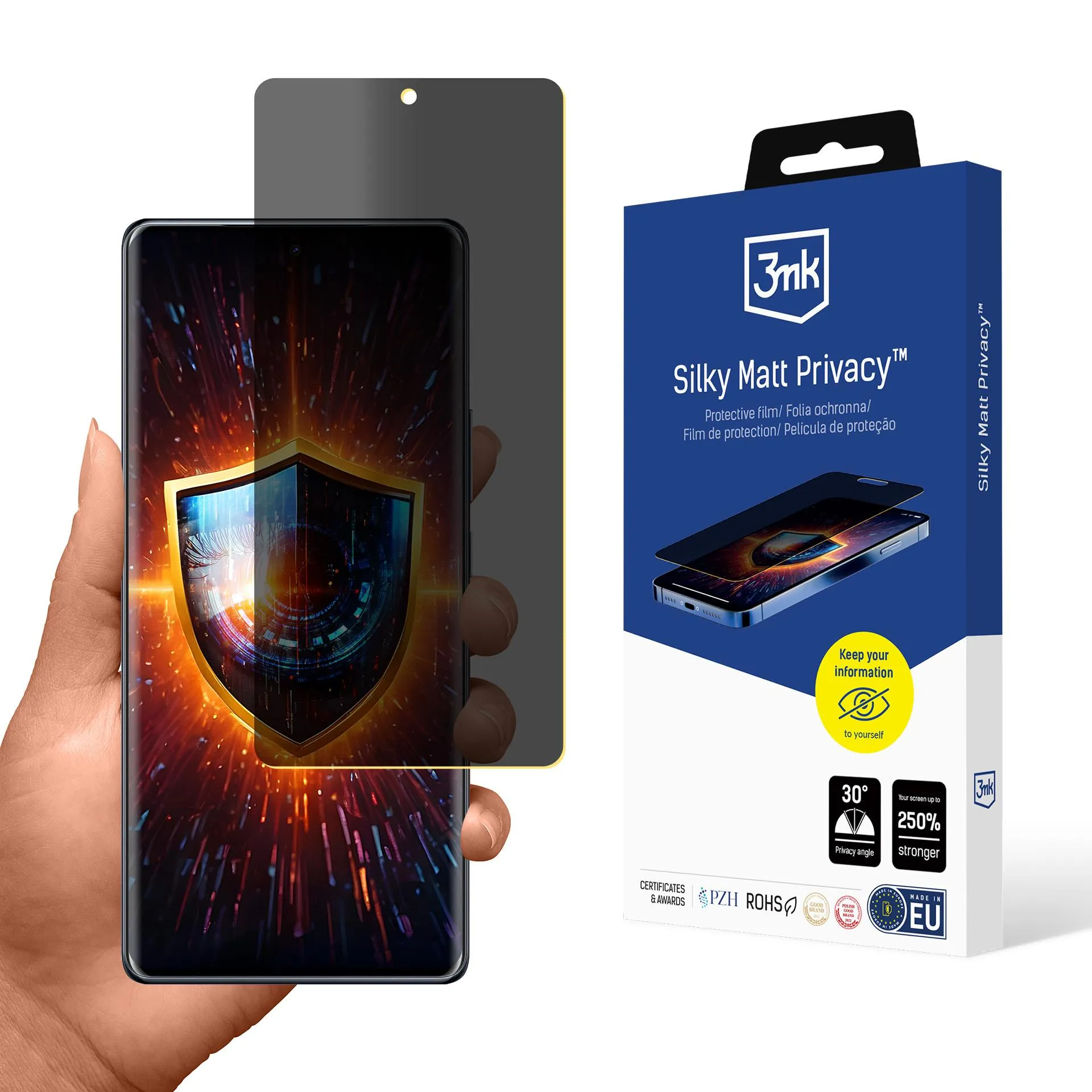 Fólie pro soukromí na Infinix Note 40 Pro - 3mk Silky Matt Privacy