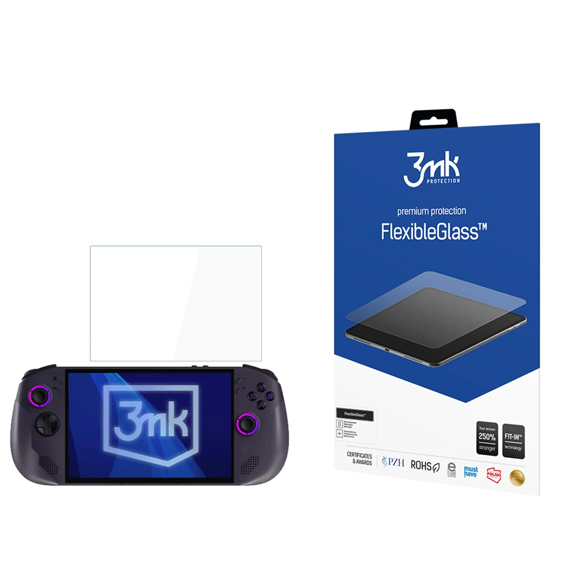 Nerozbitné hybridní sklo na Lenovo Legion Go S - 3mk FlexibleGlass