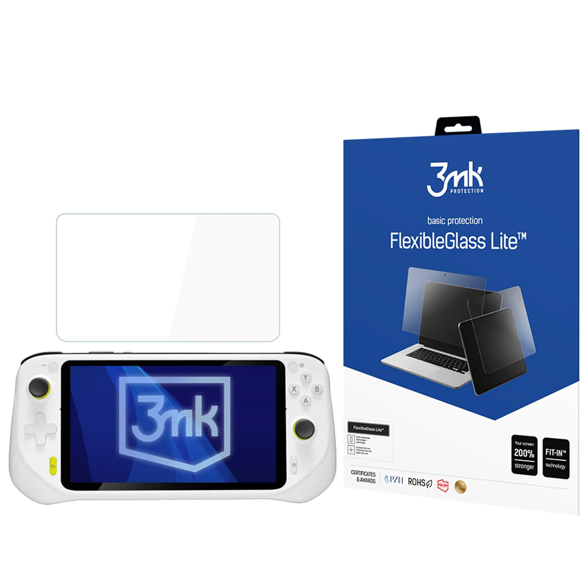 Nepraskající hybridní sklo na Logitech G Cloud - 3mk FlexibleGlass Lite