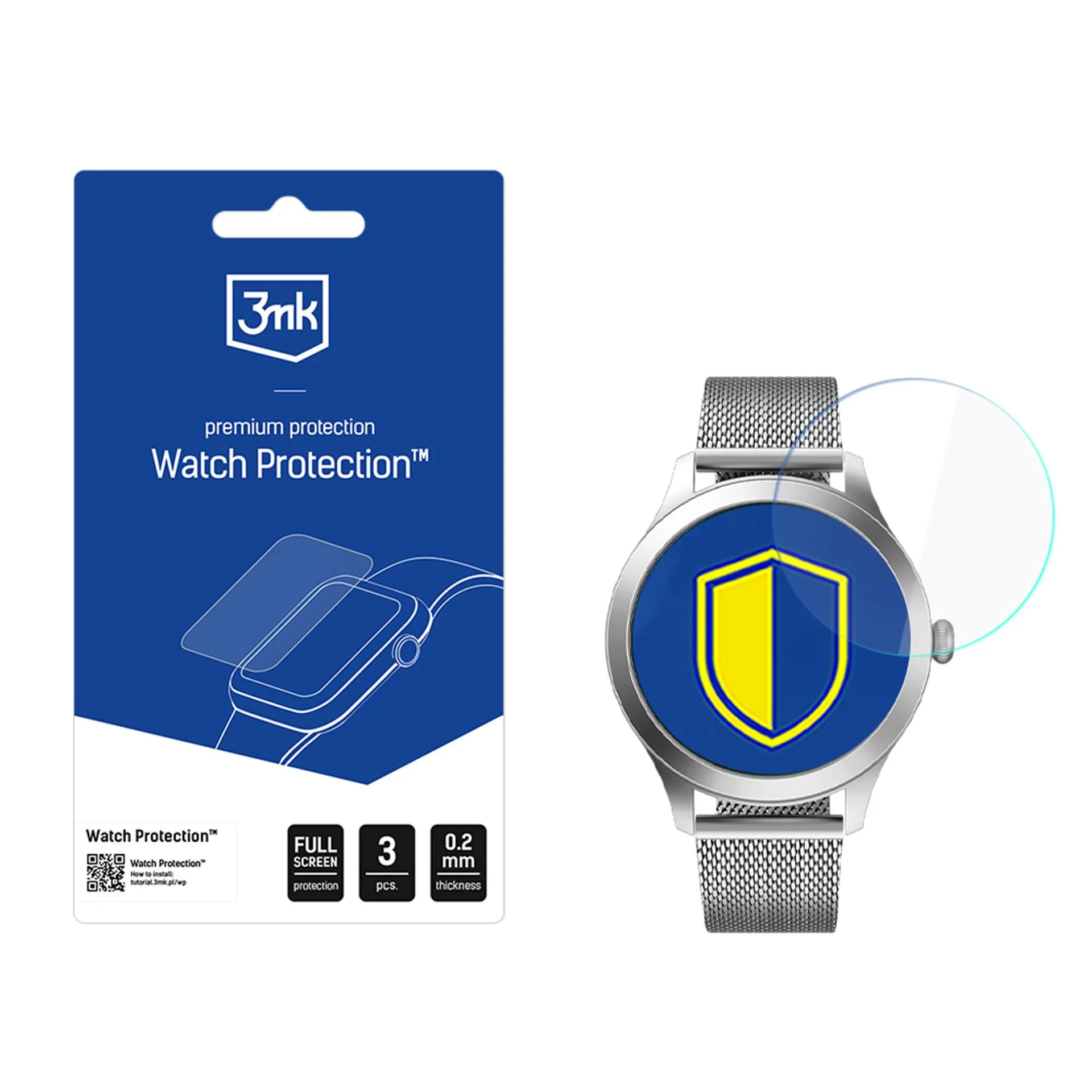 Ochranné sklo na displej chytrých hodinek Maxcom FW44 - 3mk Watch Protection