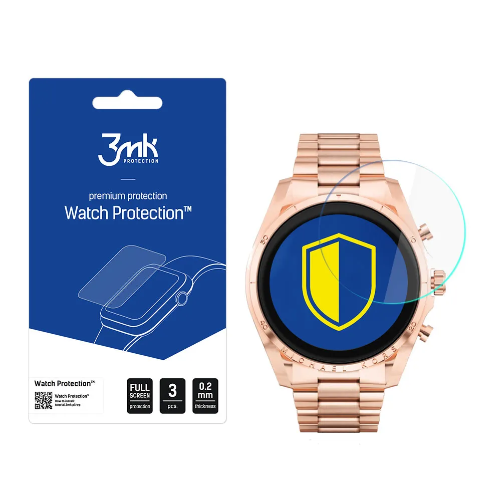 Ochranné sklo na displej chytrých hodinek Michael Kors Gen 6 Bradshaw - 3mk Watch Protection