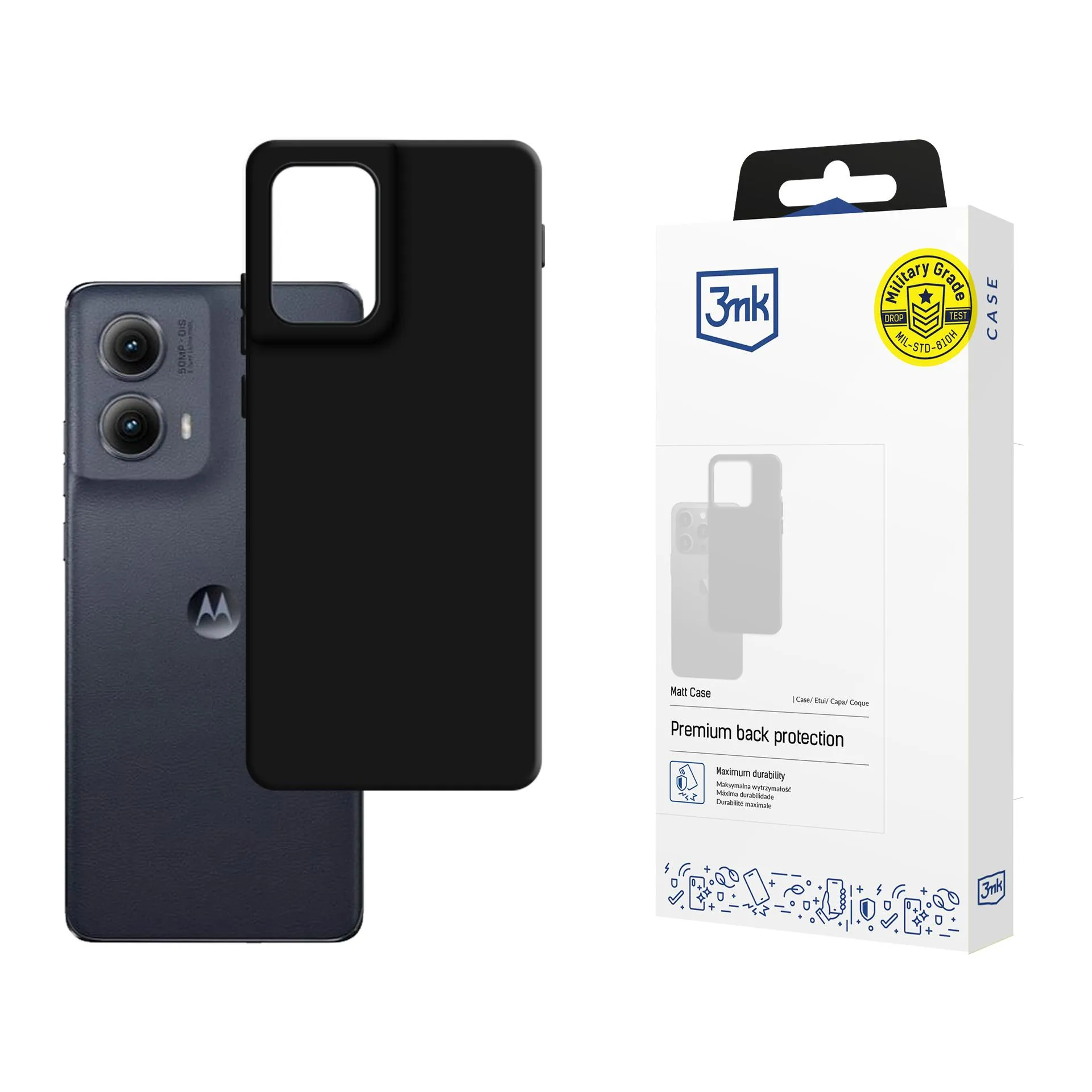 Pouzdro na Motorola Edge 2024 - 3mk Matt Case Černá