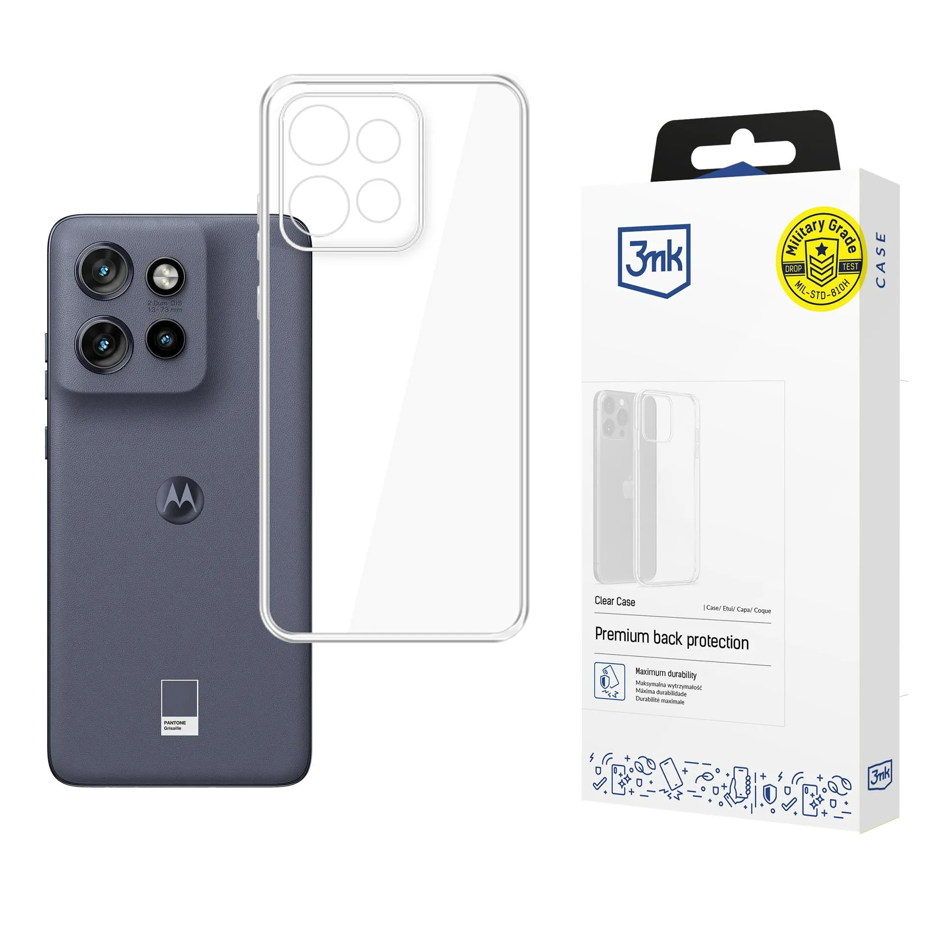 Pouzdro na Motorola Edge 50 Neo - 3mk Clear Case