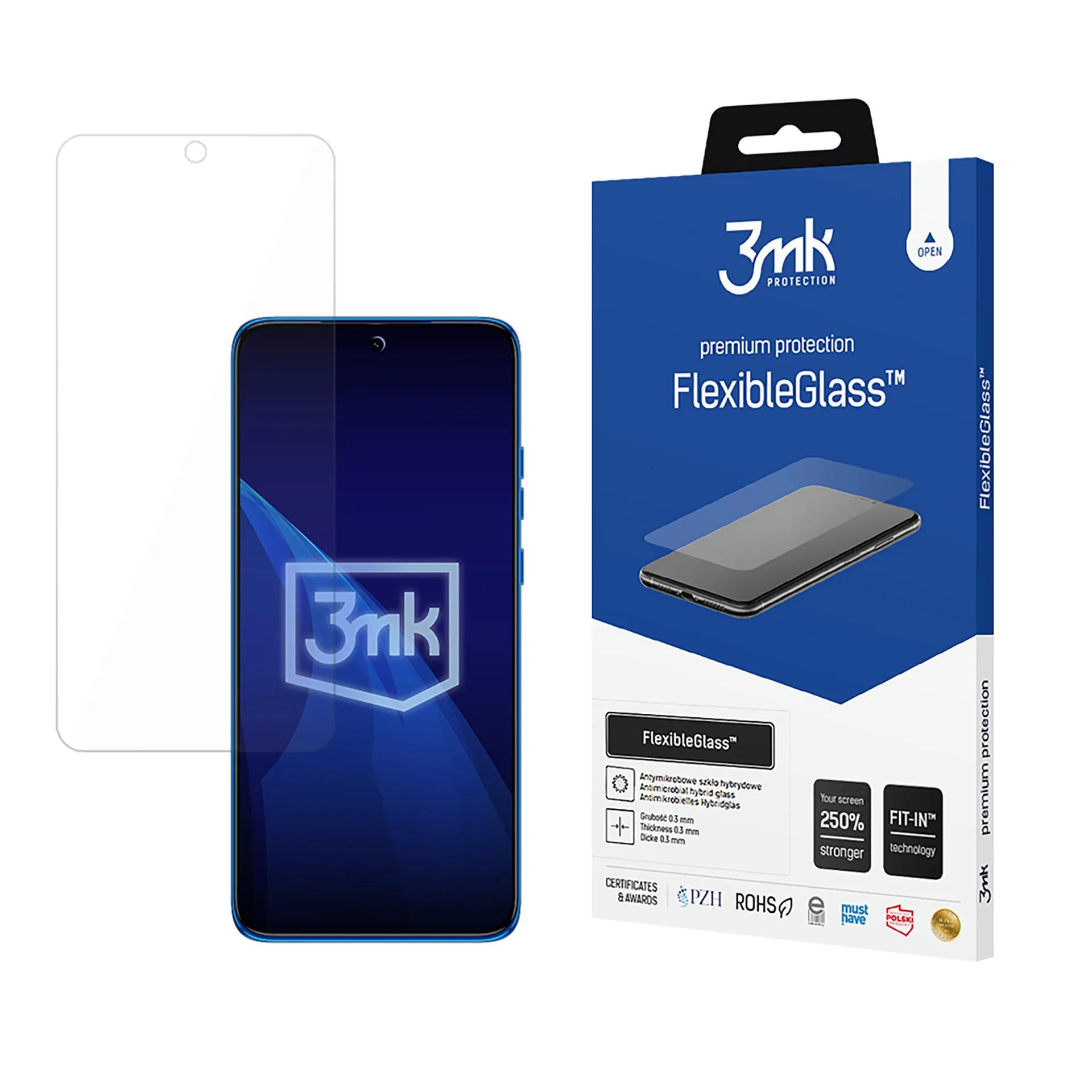 Nerozbitné hybridní sklo na Motorola Edge 50 Neo - 3mk FlexibleGlass™