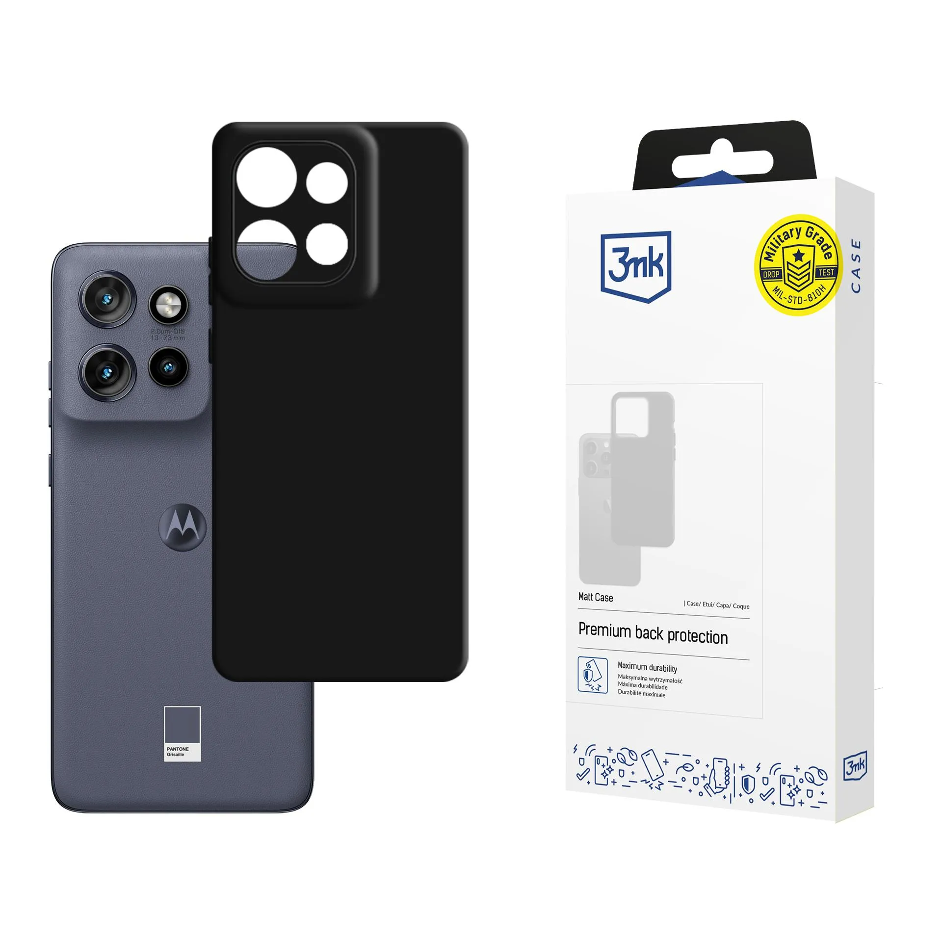 Pouzdro na Motorola Edge 50 Neo - 3mk Matt Case Černá