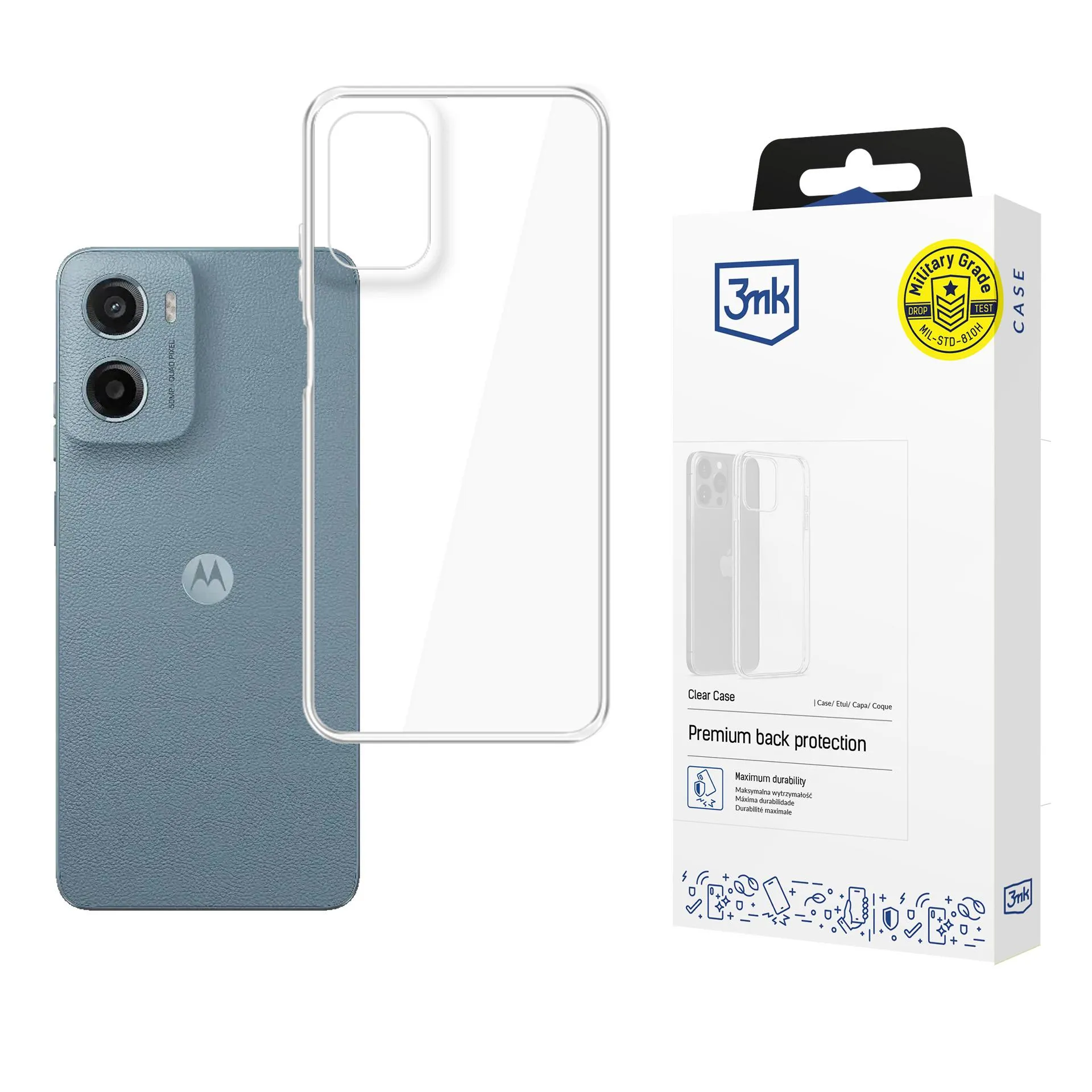 Pouzdro na Motorola Moto G05/E15 G4 - 3mk Clear Case