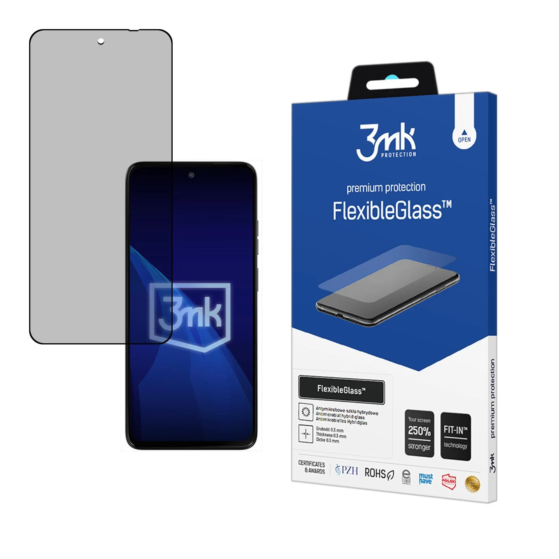 Hybridní nerozbitné sklo na Motorola Moto G05 - 3mk FlexibleGlass™
