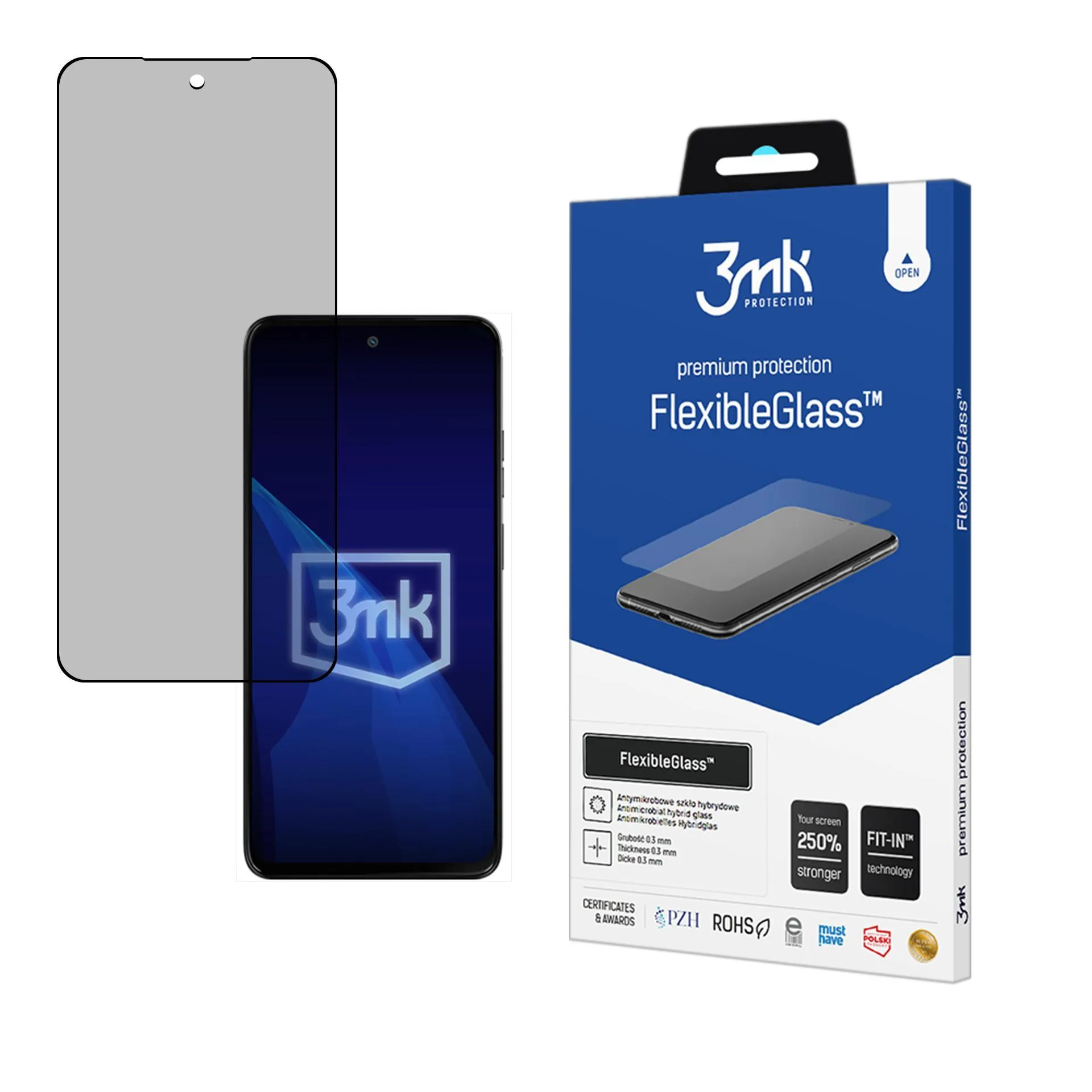 Hybridní nerozbitné sklo na Motorola Moto G15 / G15 Power - 3mk FlexibleGlass™
