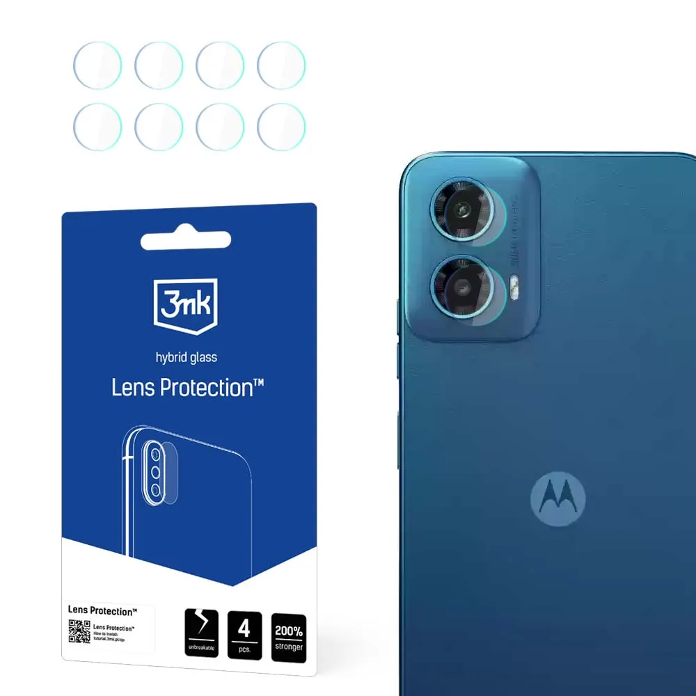 Sklo na objektiv fotoaparátu pro Motorola Moto G34 5G - 3mk Lens Protection