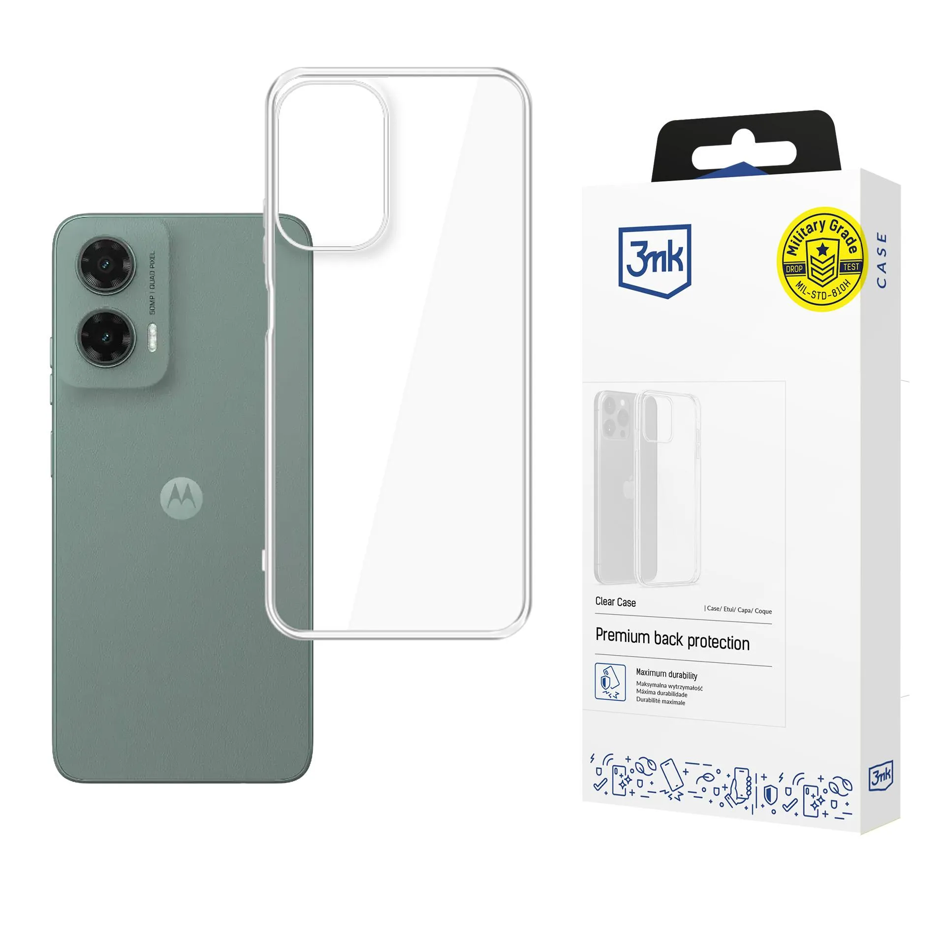 Pouzdro na Motorola Moto G35 5G - 3mk Clear Case