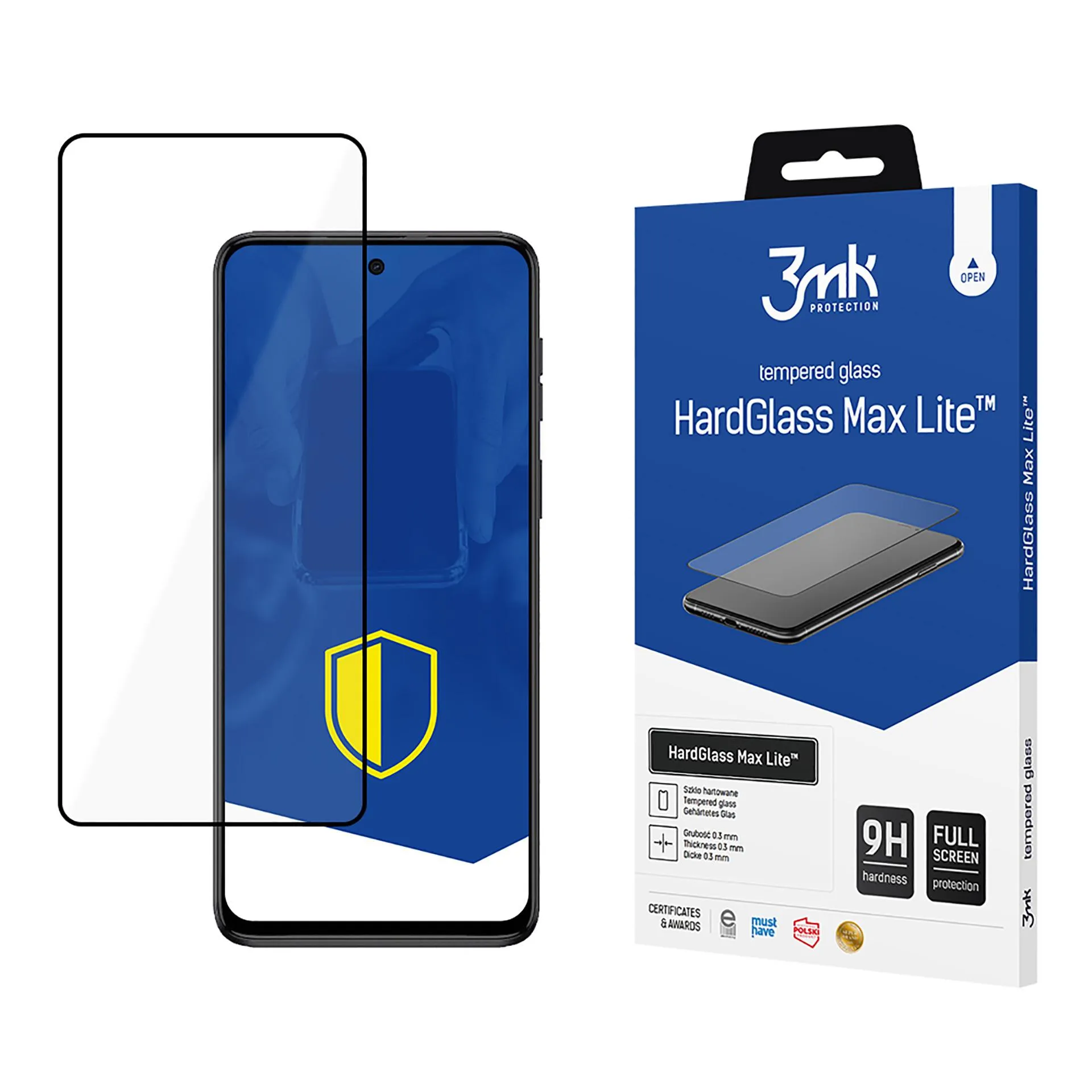 Tvrzené sklo na Motorola Moto G54/Power Edition - 3mk HardGlass Max Lite