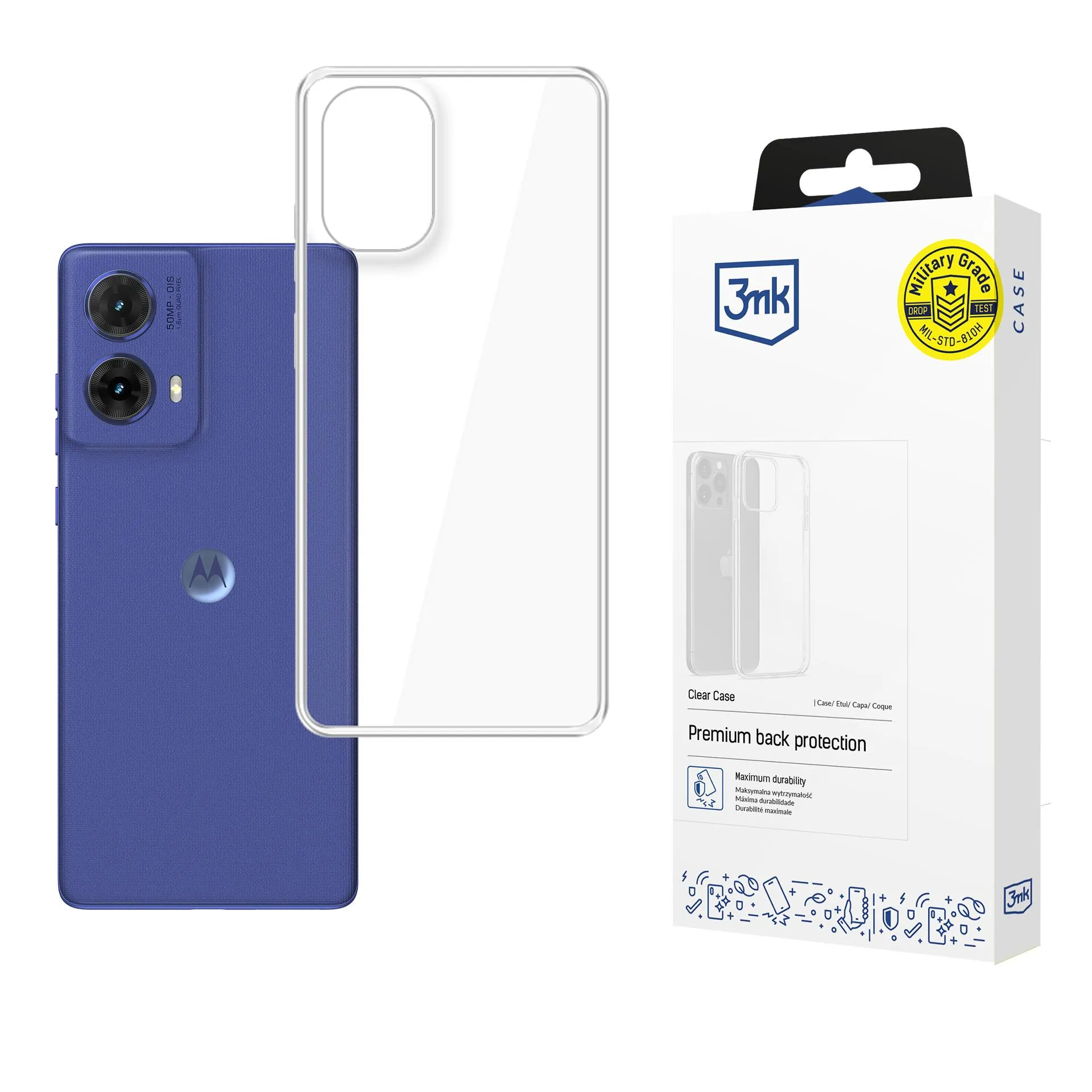Pouzdro na Motorola Moto G85 - 3mk Clear Case