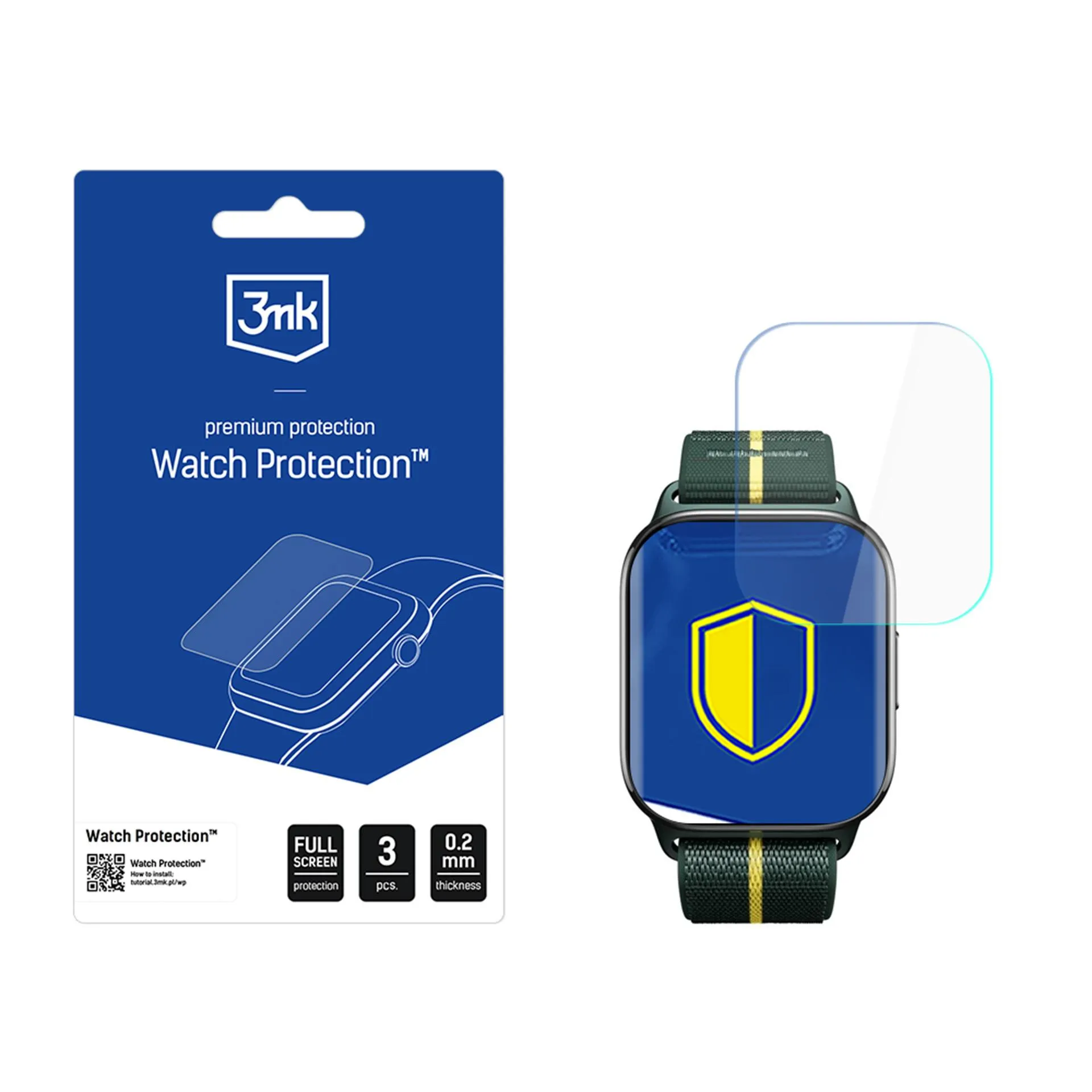 Ochranná fólie na displej chytrých hodinek Motorola Moto Watch Fit - 3mk Watch Protection