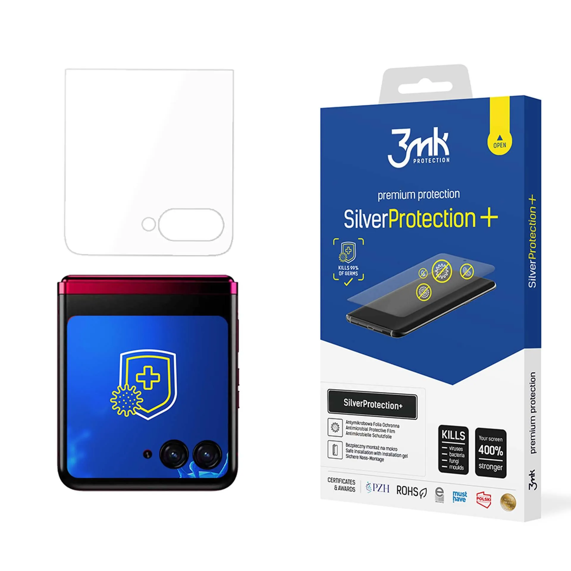 Antinárazová ochranná fólie na Motorola Razr 50 Ultra (front) - 3mk SilverProtection+
