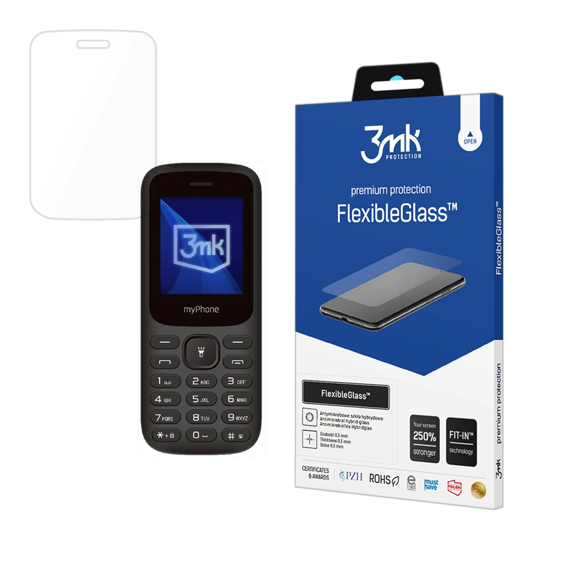 Hybridní nerozbitné sklo na MyPhone 2220 - 3mk FlexibleGlass™